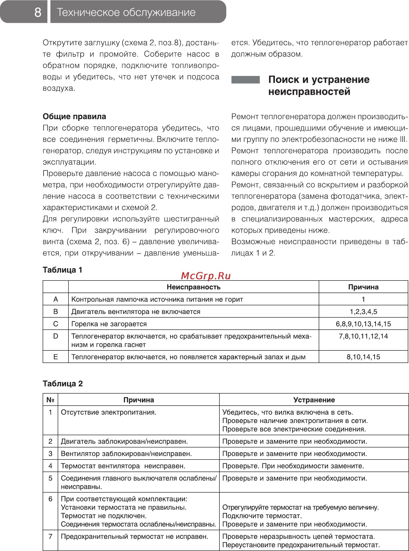 Ballu BHD-105 S [8/20] Техническое обслуживание