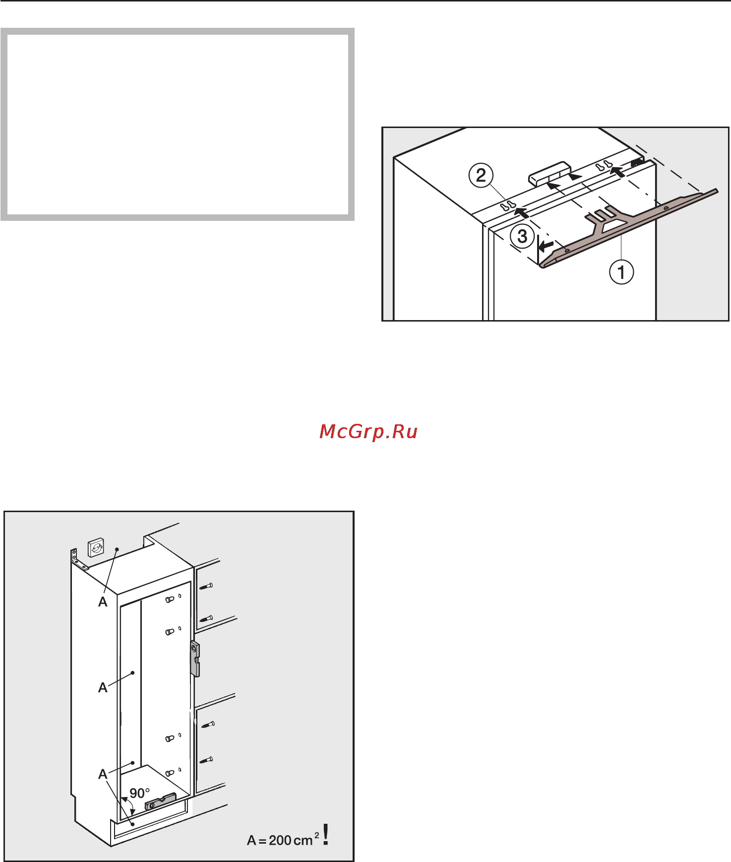 Miele KF 9757 iD [57/68] Óñòàíîâêà â îòäåëüíóþ íèøó 57