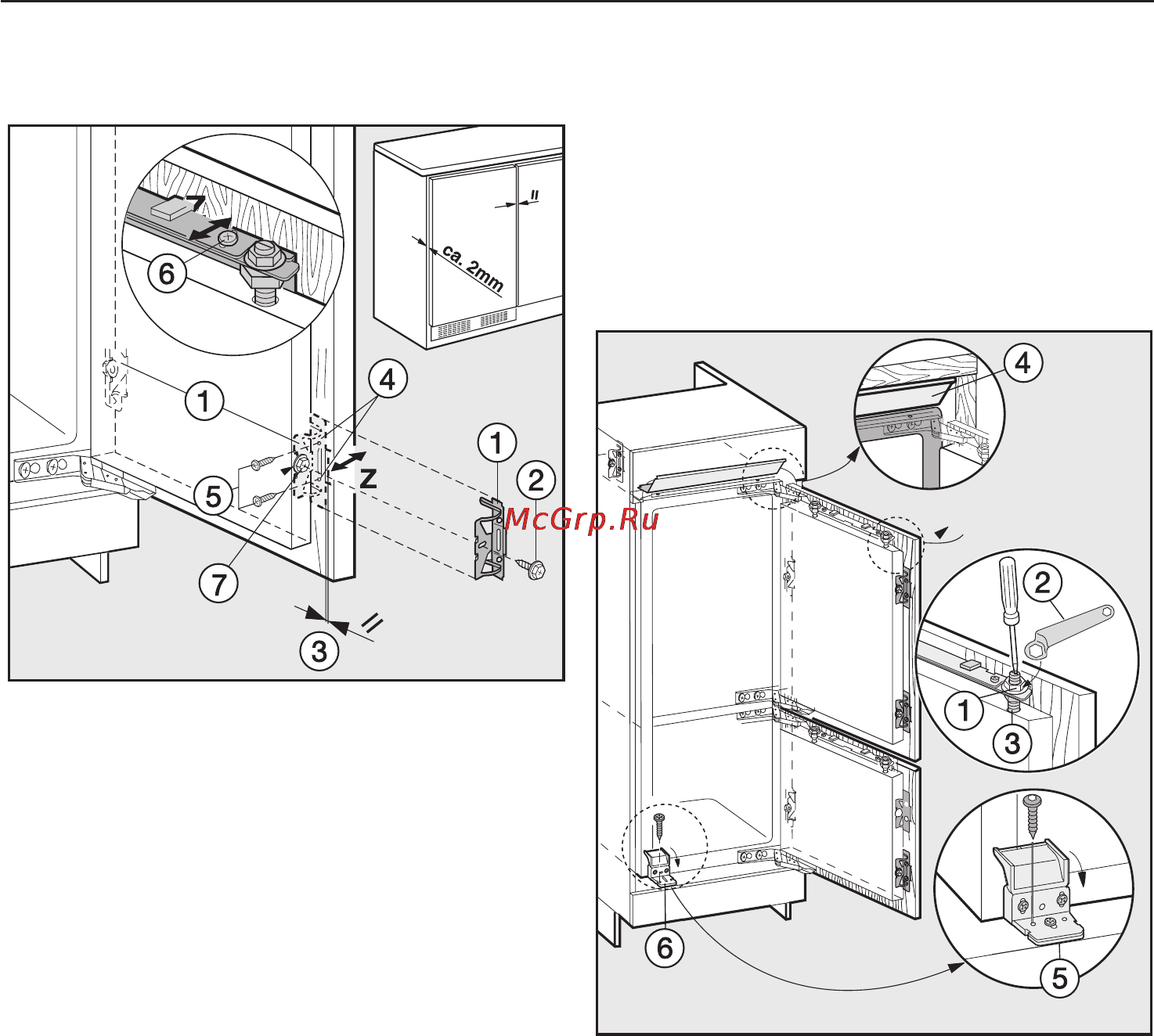 Miele KF 9757 iD [61/68] Встраивание прибора