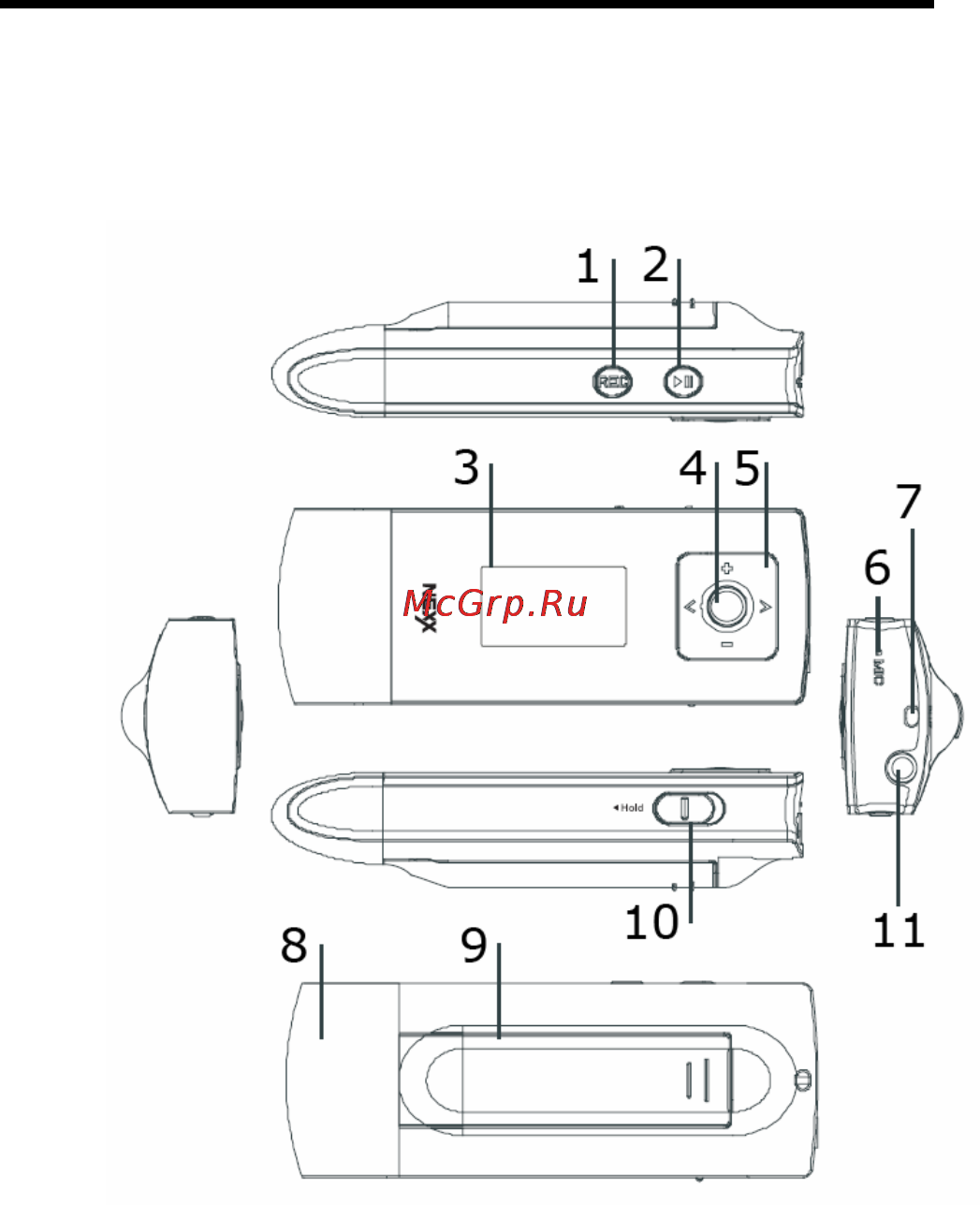Nexx NF-385 [9/29] Внешний вид плеера