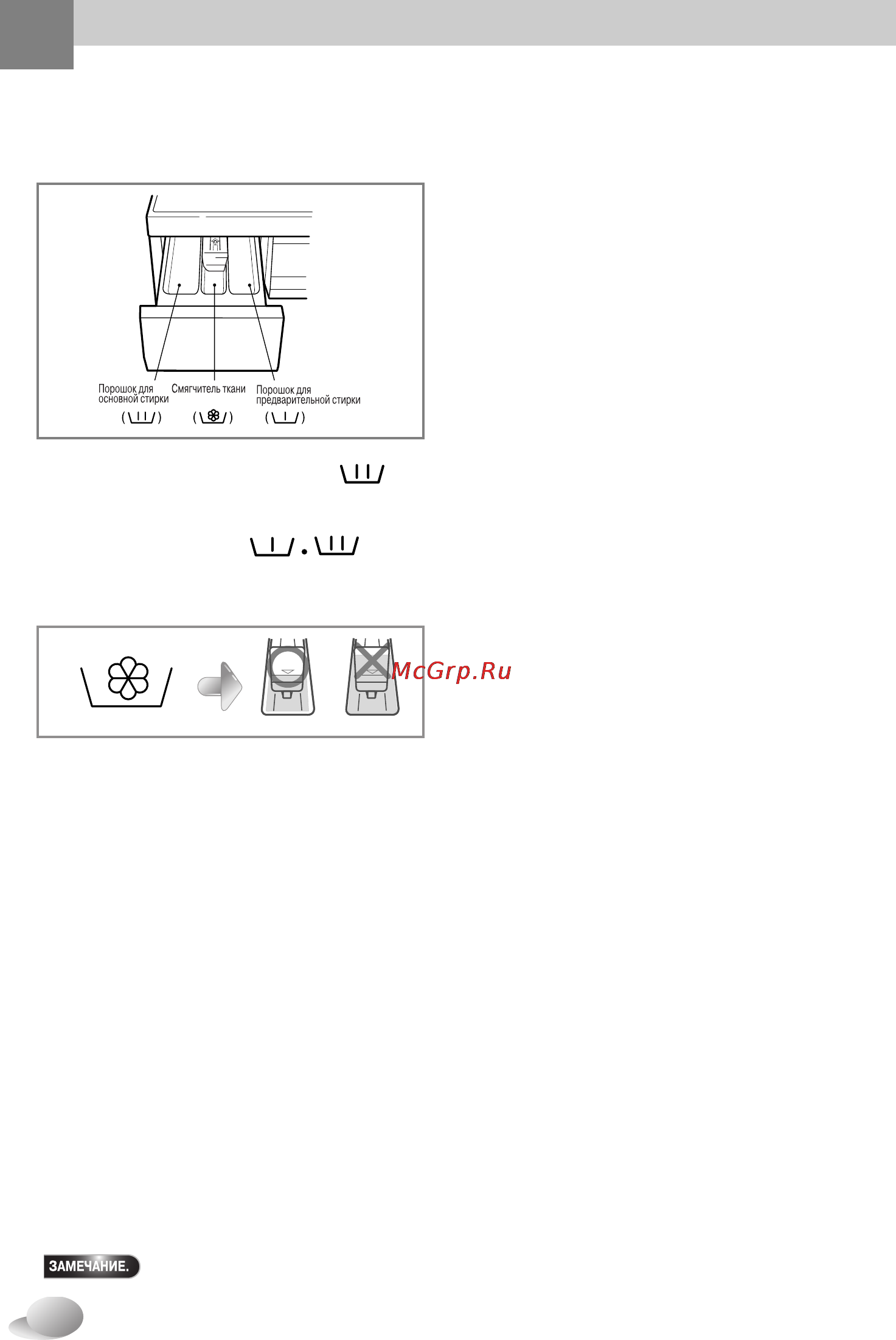 LG WD-12331AD [13/30] Не выдвигайте ящик во время подачи воды