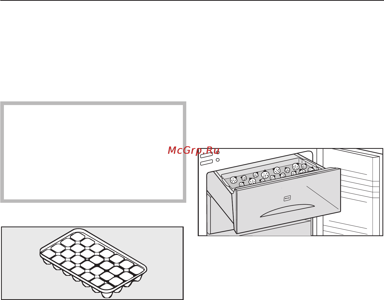 Miele KF 9712 iD [30/56] Ïðèãîòîâëåíèå ëüäà 30
