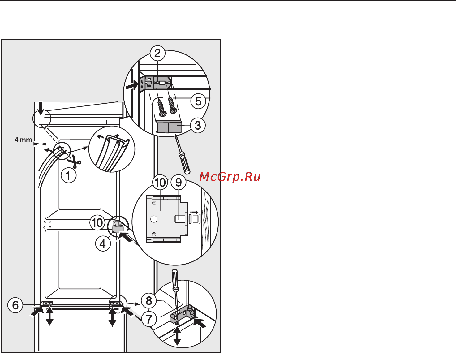 Miele KF 9712 iD [48/56] Встраивание прибора