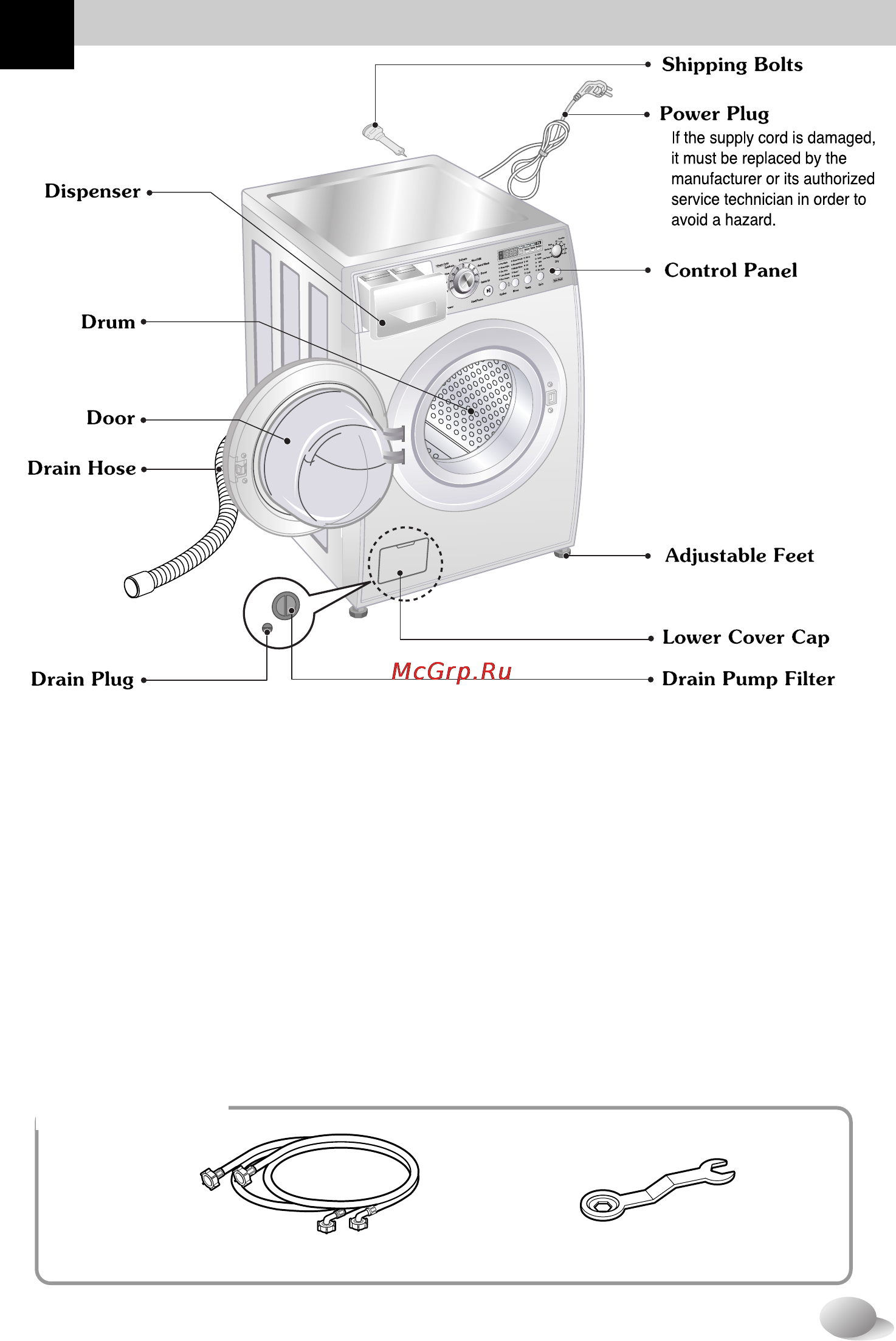 LG WD-1255ERD [5/67] Pecification