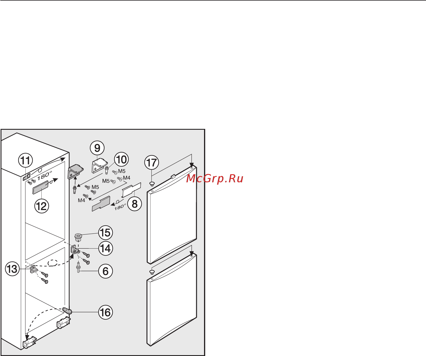 Miele KF 8762 Sed-1 [46/52] Изменение навески дверцы