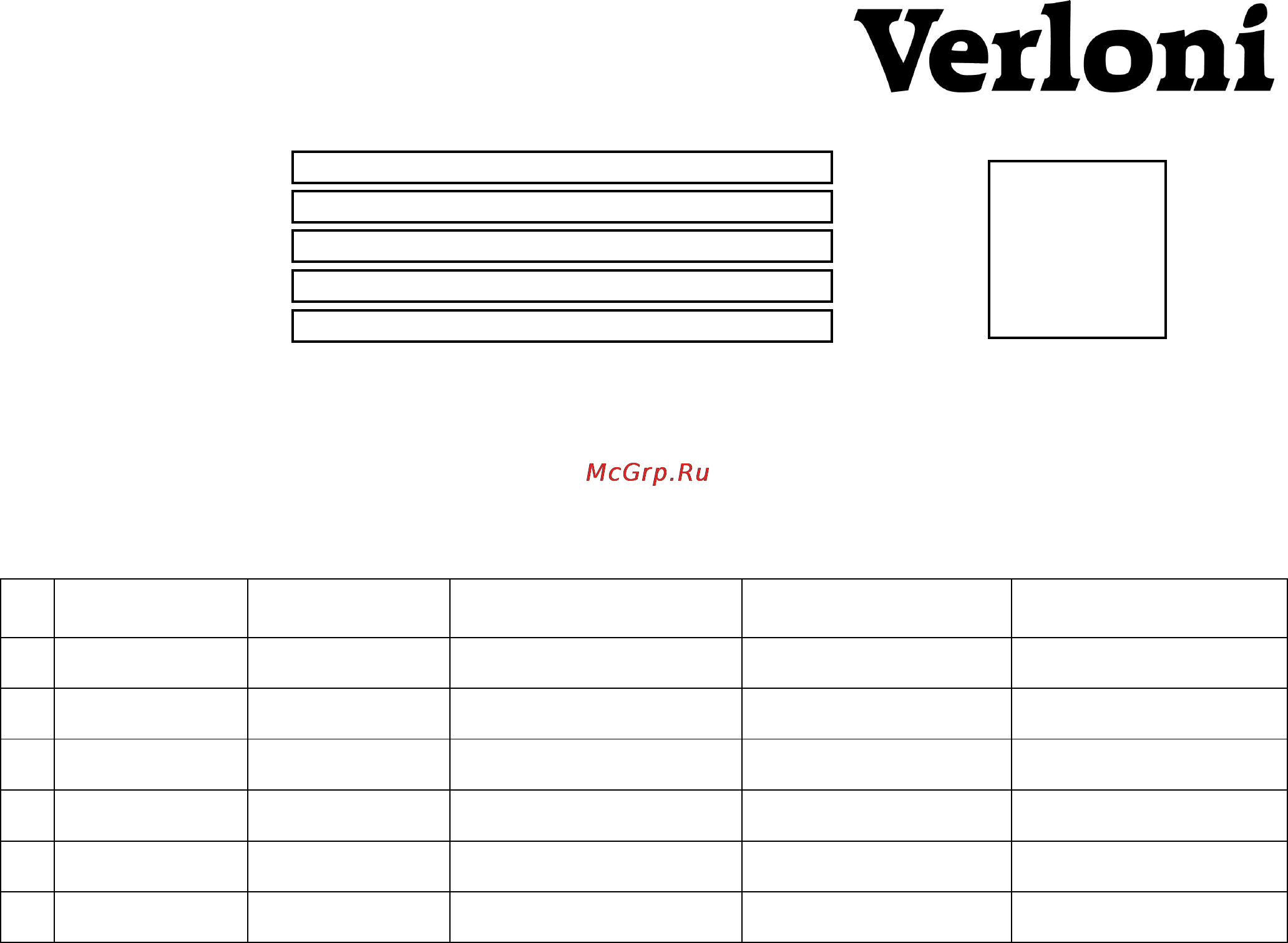 Verloni VL-570 [10/10] _ _ _ _ _ _ 12