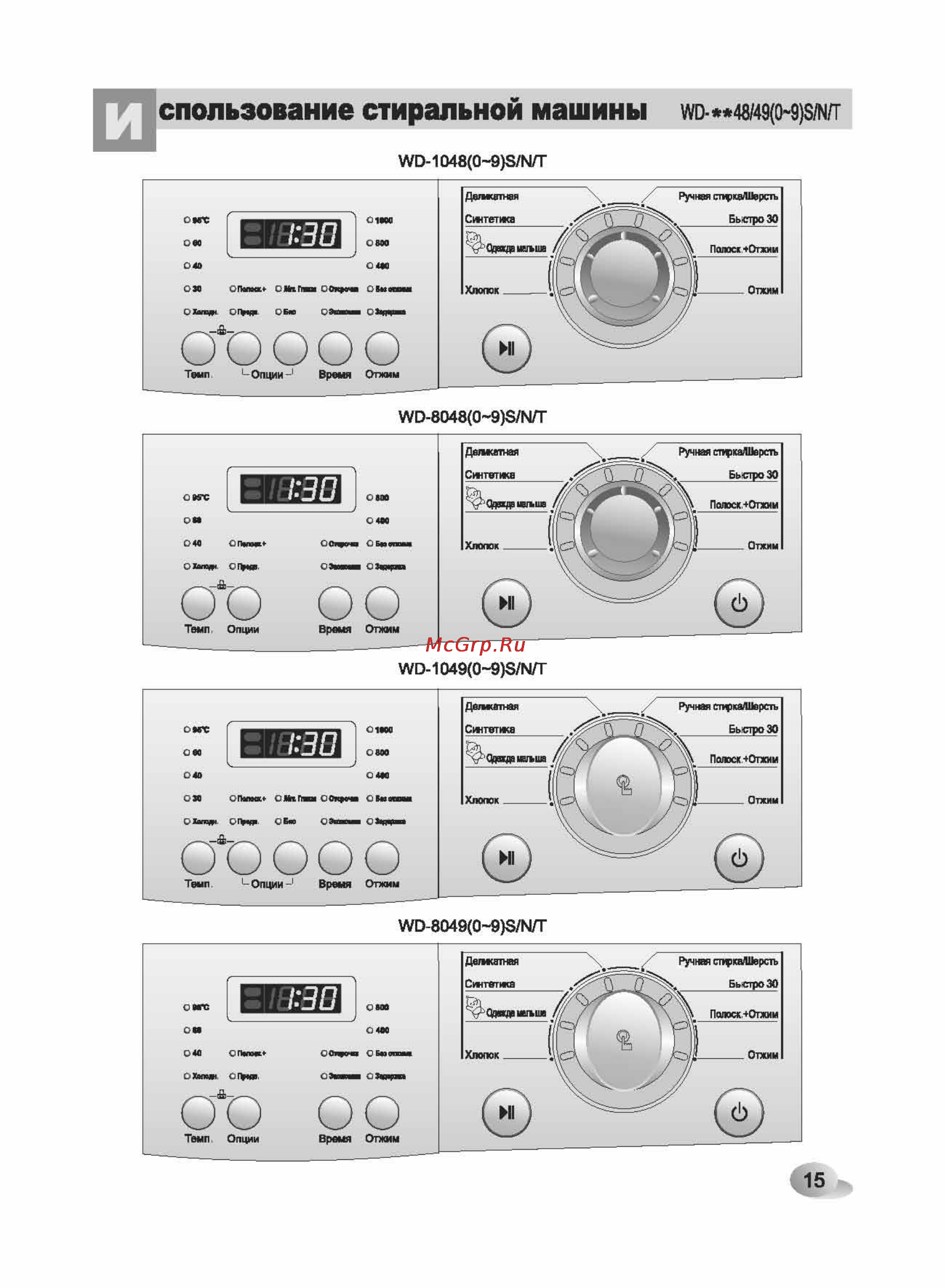 LG WD-80660N [15/32] Спользование стиральной машины