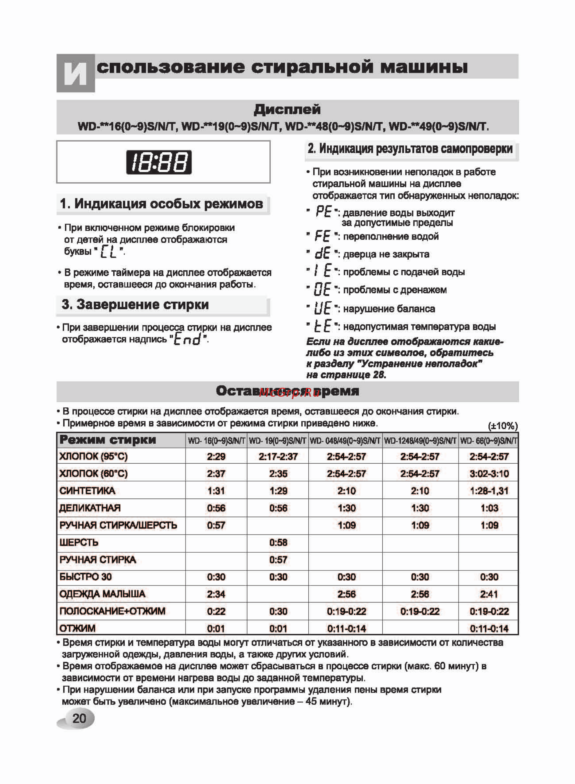 LG WD-80660N [20/32] Спользование стиральной машины