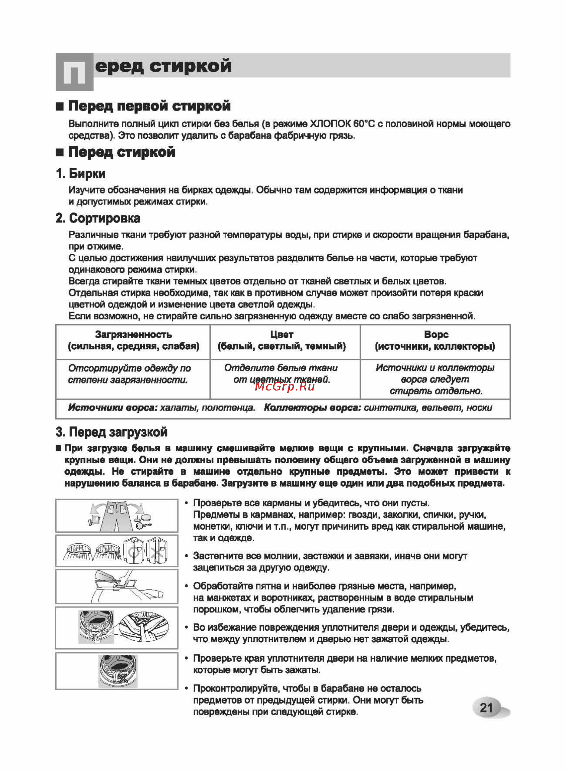 LG WD-80660N [21/32] Источники ворса халаты полотенца коллекторы ворса синтетика вельвет носки