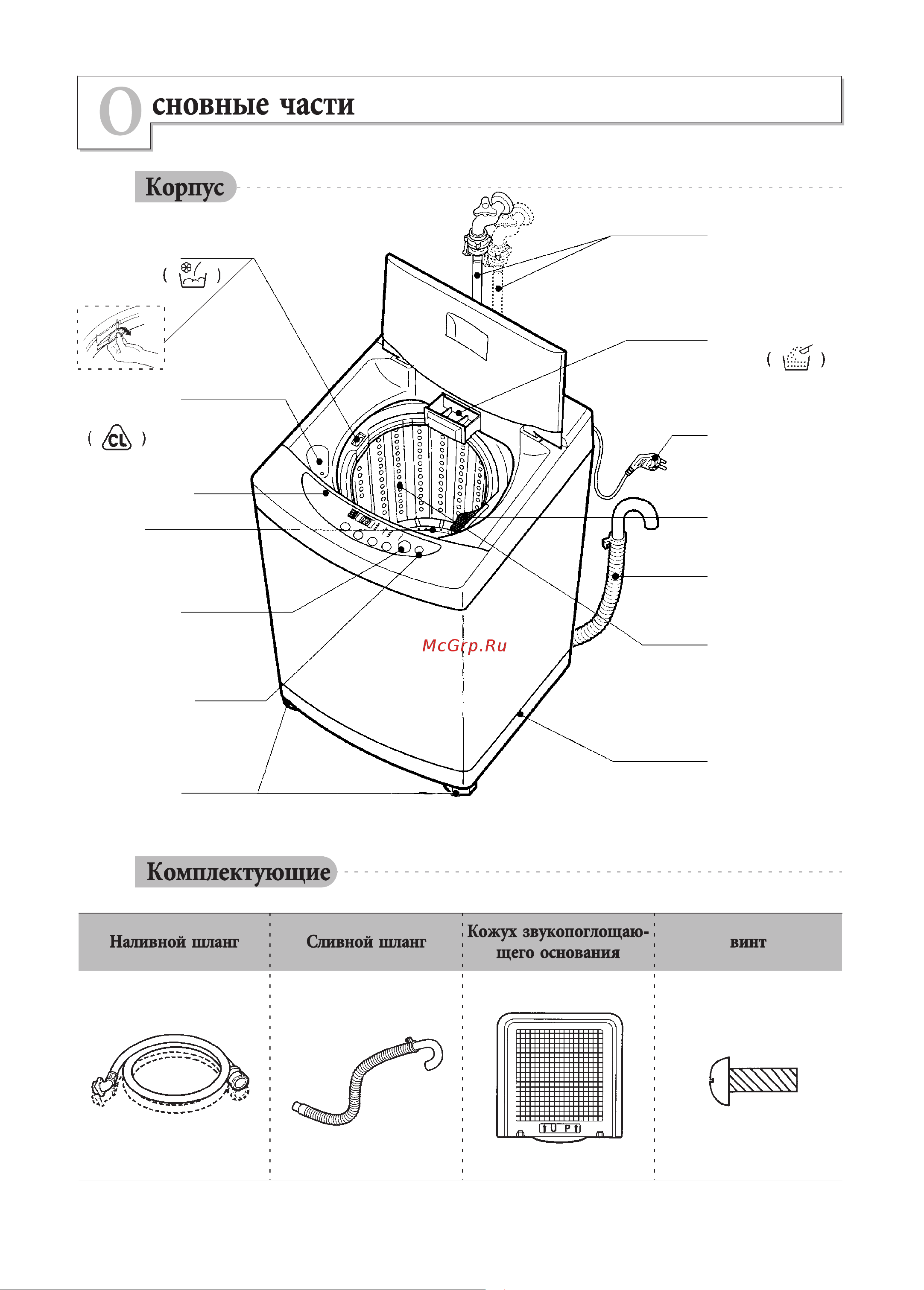 LG WF-5573TTP Инструкция по эксплуатации онлайн [4/20] 45260
