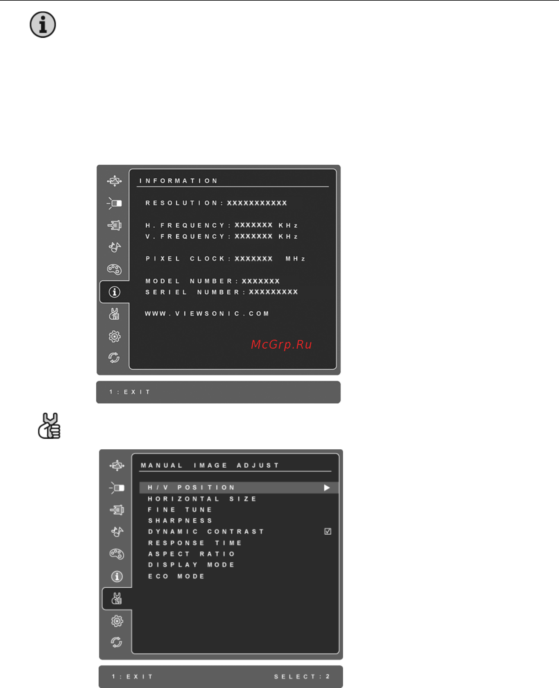Viewsonic VX2739Wm Инструкция по эксплуатации онлайн [15/25] 45299