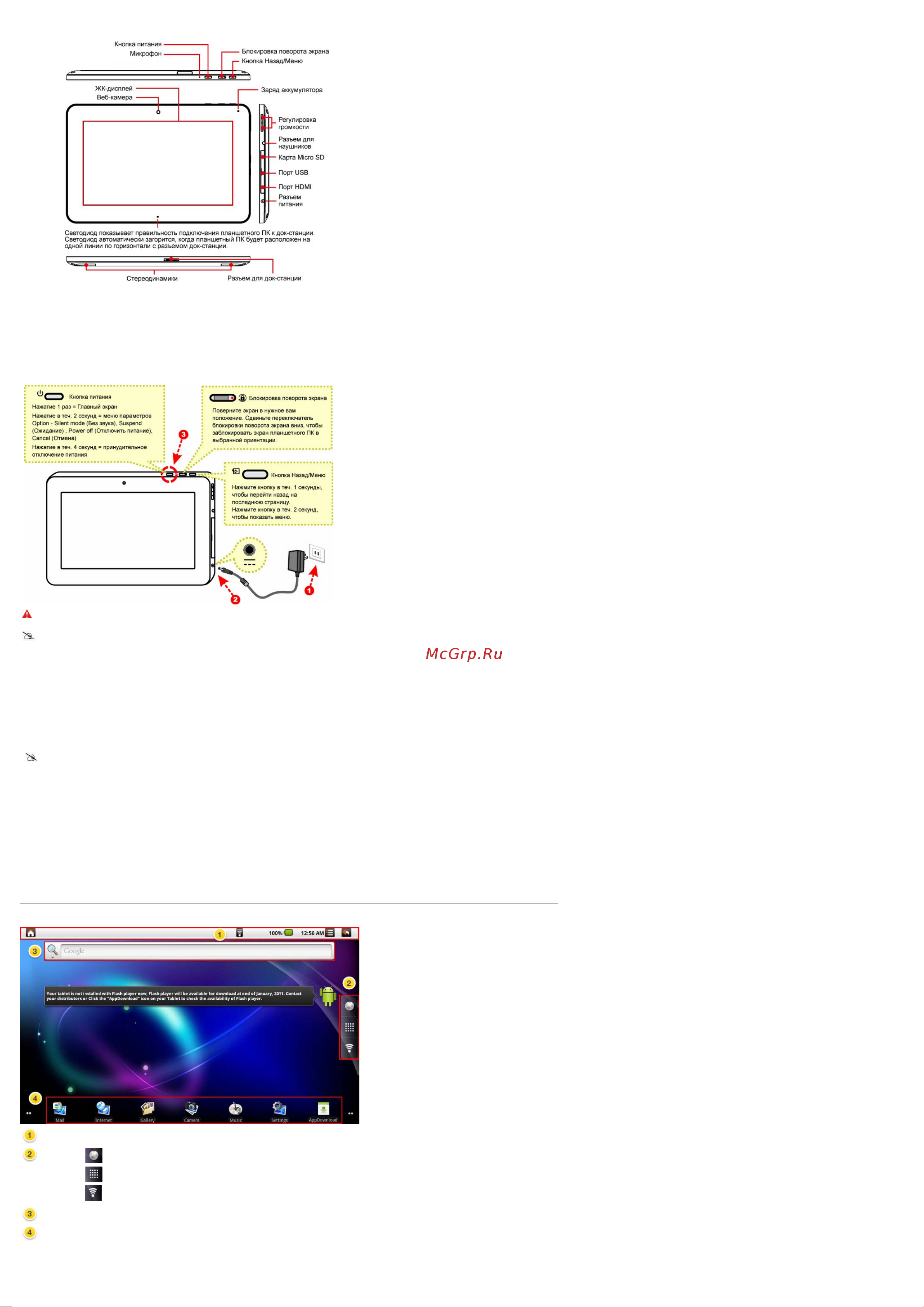 Viewsonic VPAD10S [2/16] Начало работы