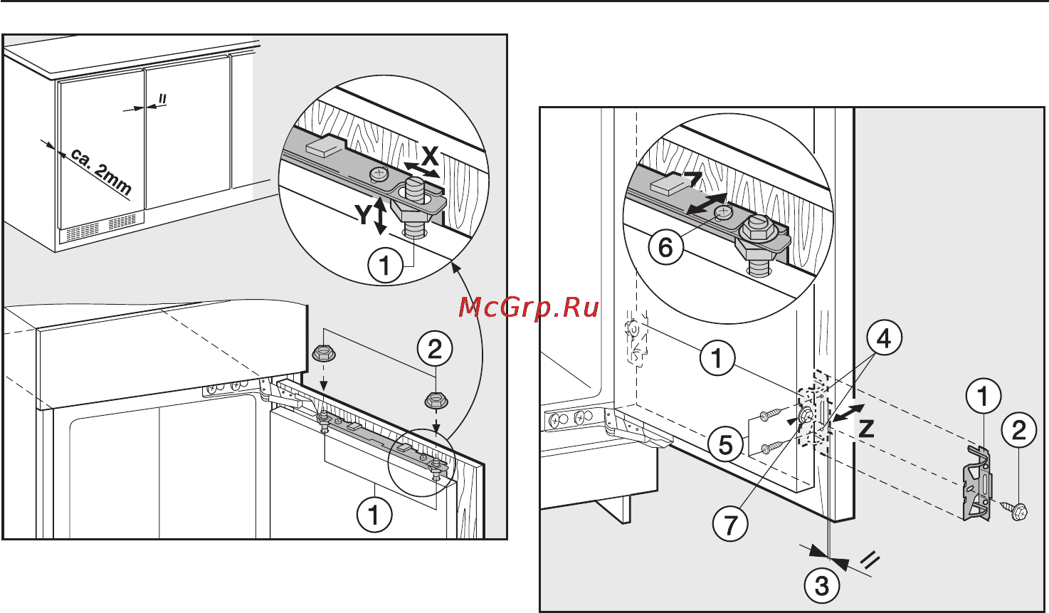Miele K 9758 iDF [56/64] Встраивание прибора