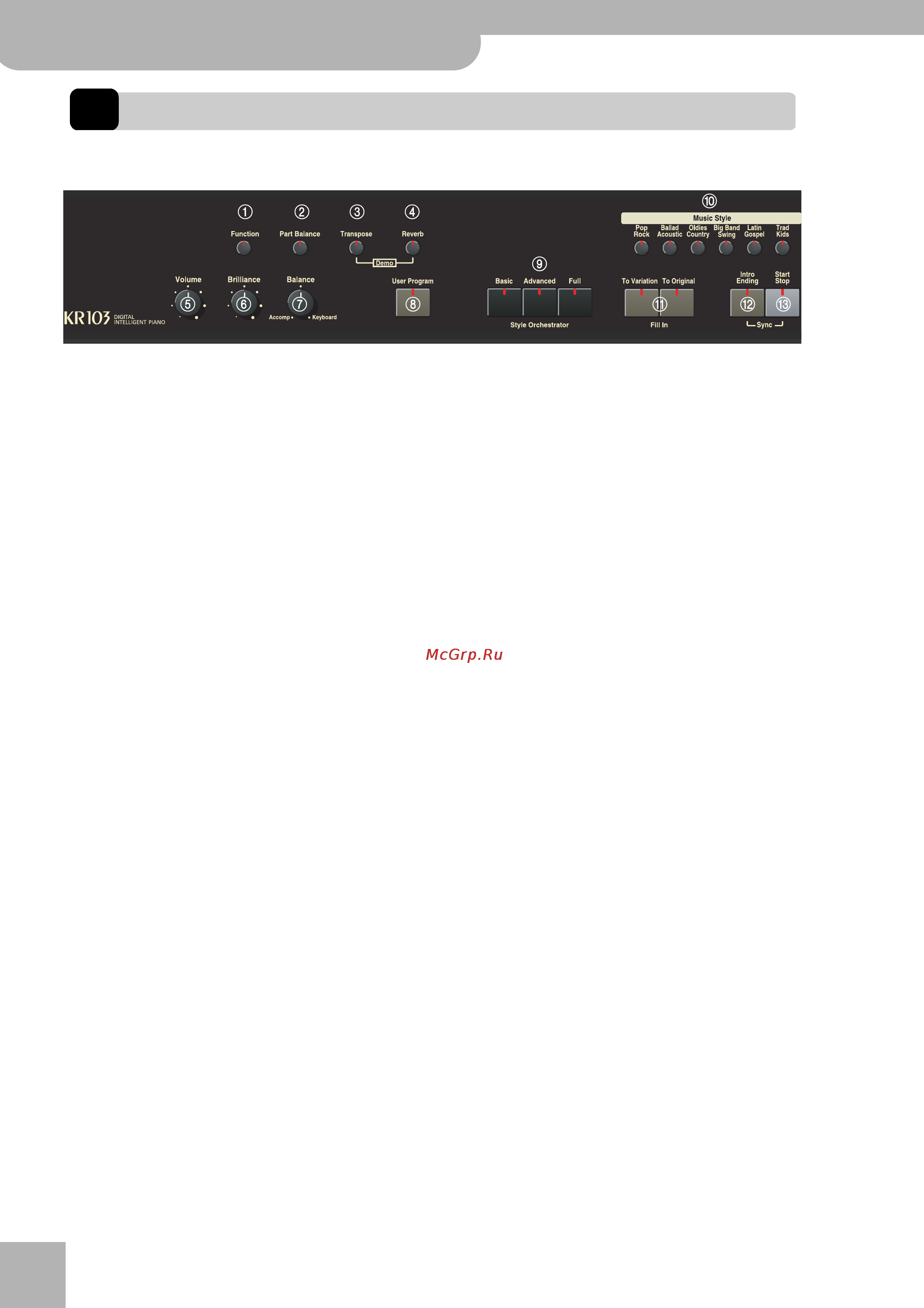 Roland KR-103 [10/66] Roland