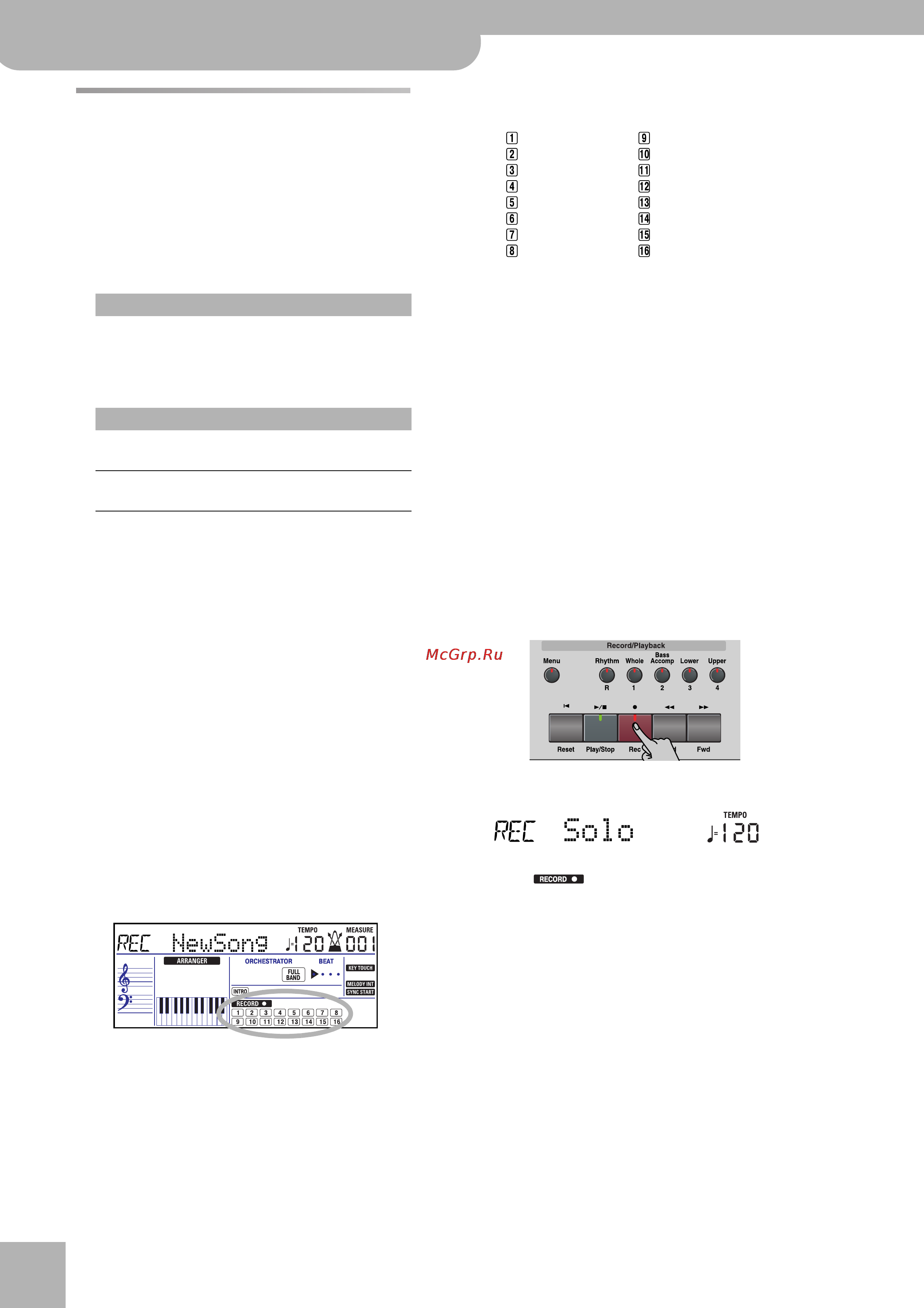 Roland KR-103 [32/66] Ree solo j 20