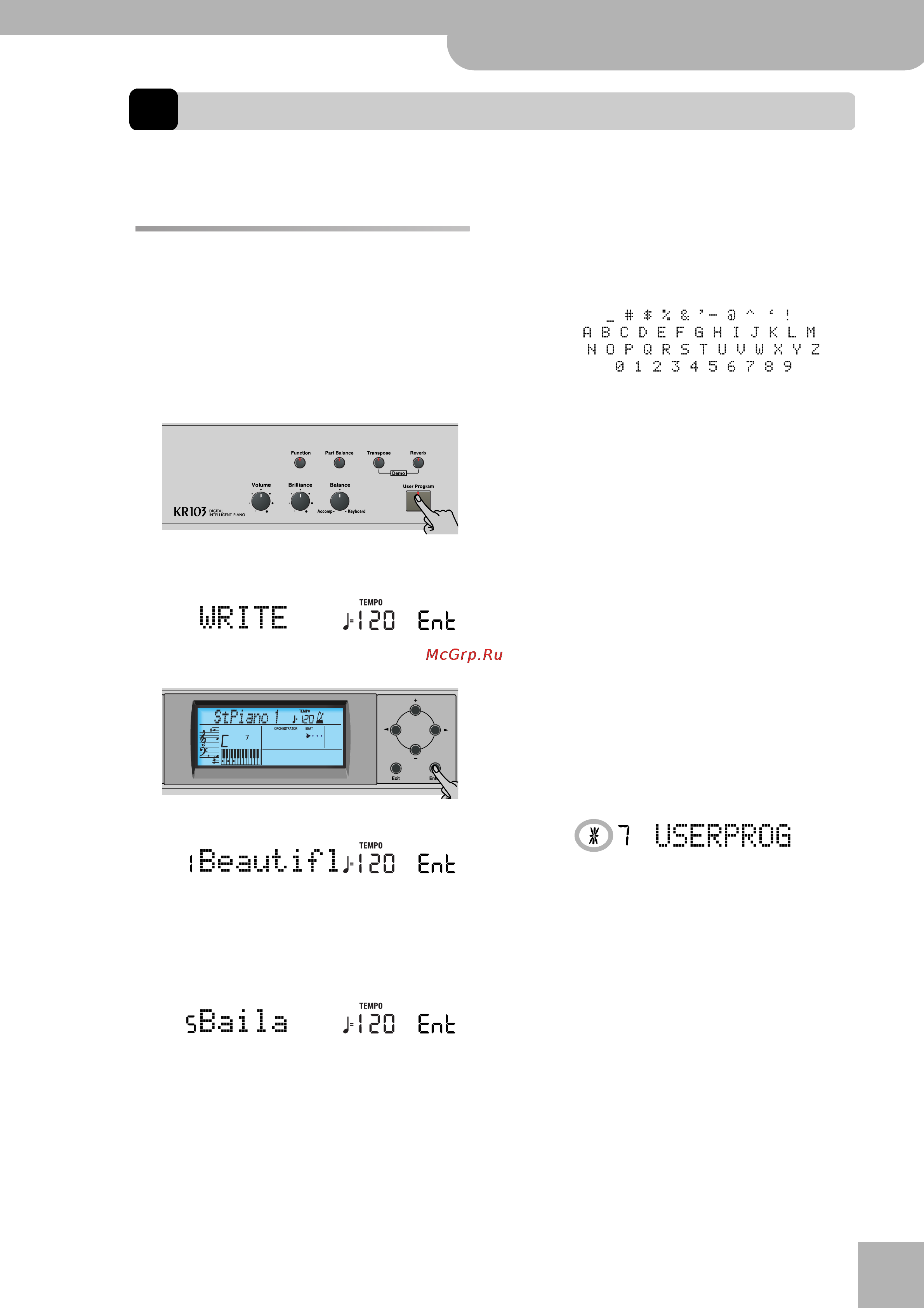 Roland KR-103 [49/66] I beaut it lj lëo ent