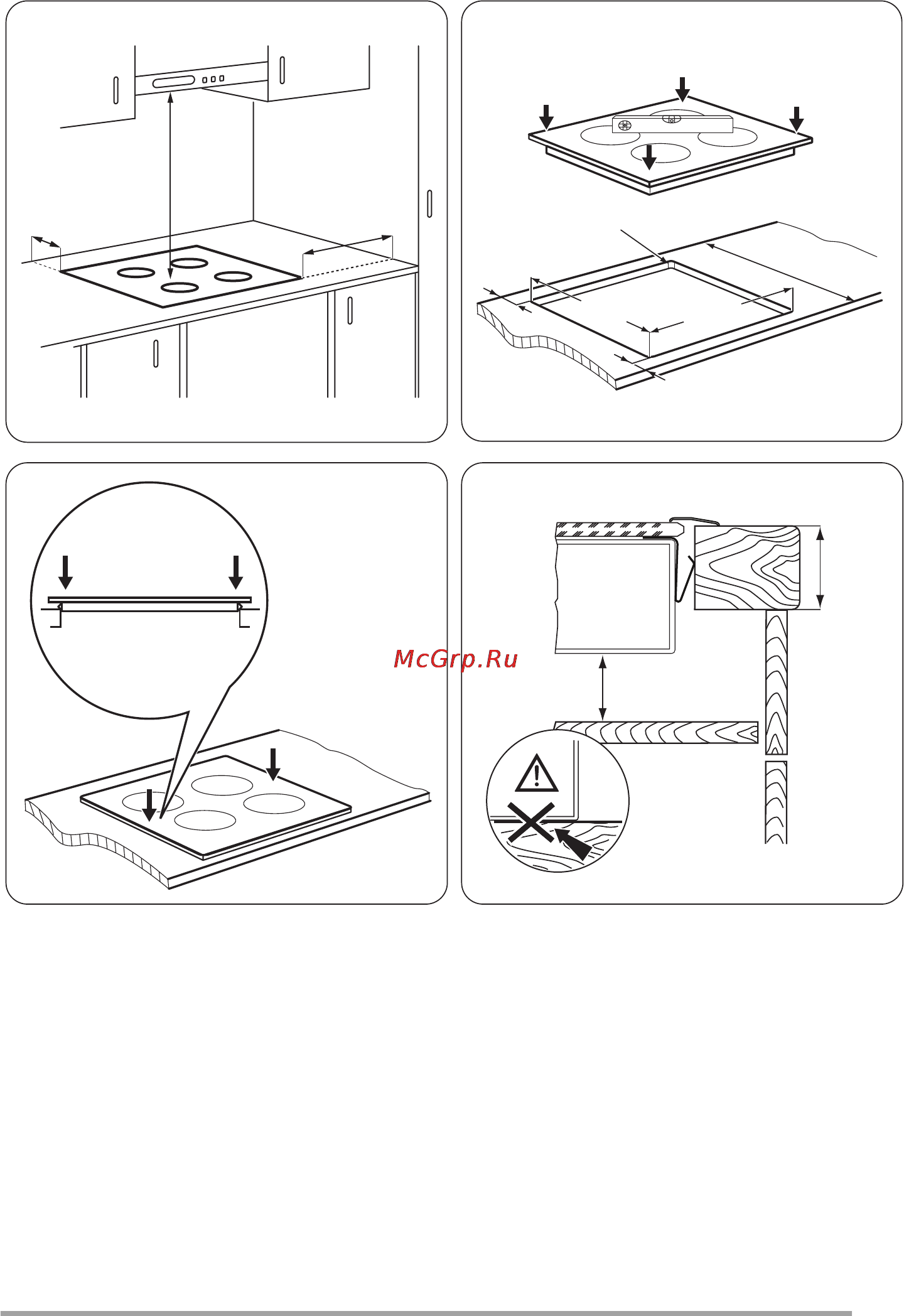 Zanussi ZEV6341XBA [13/52] Min 20 mm
