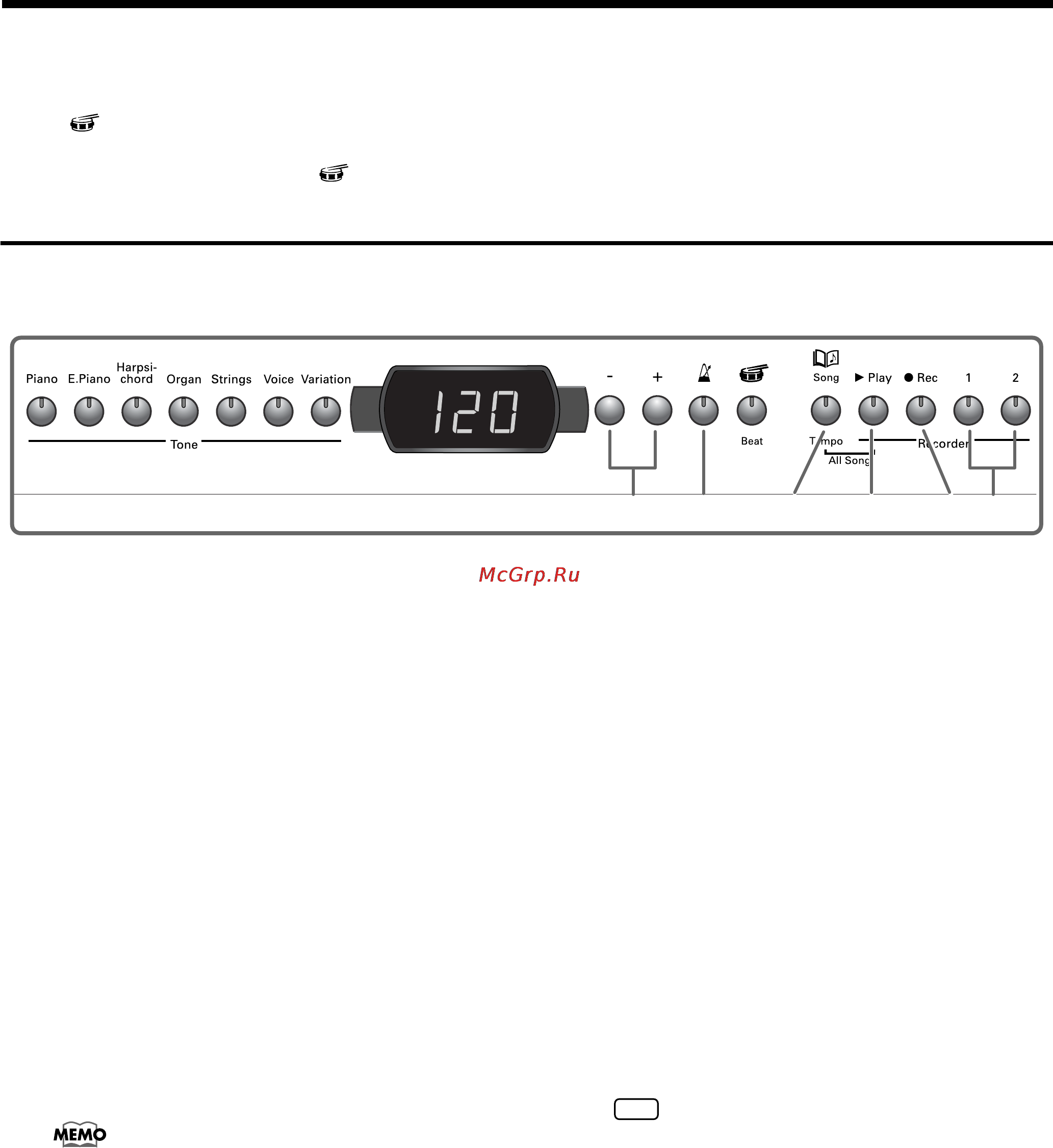 Roland HP-3e [26/45] 7 3 6 8 2 5 1