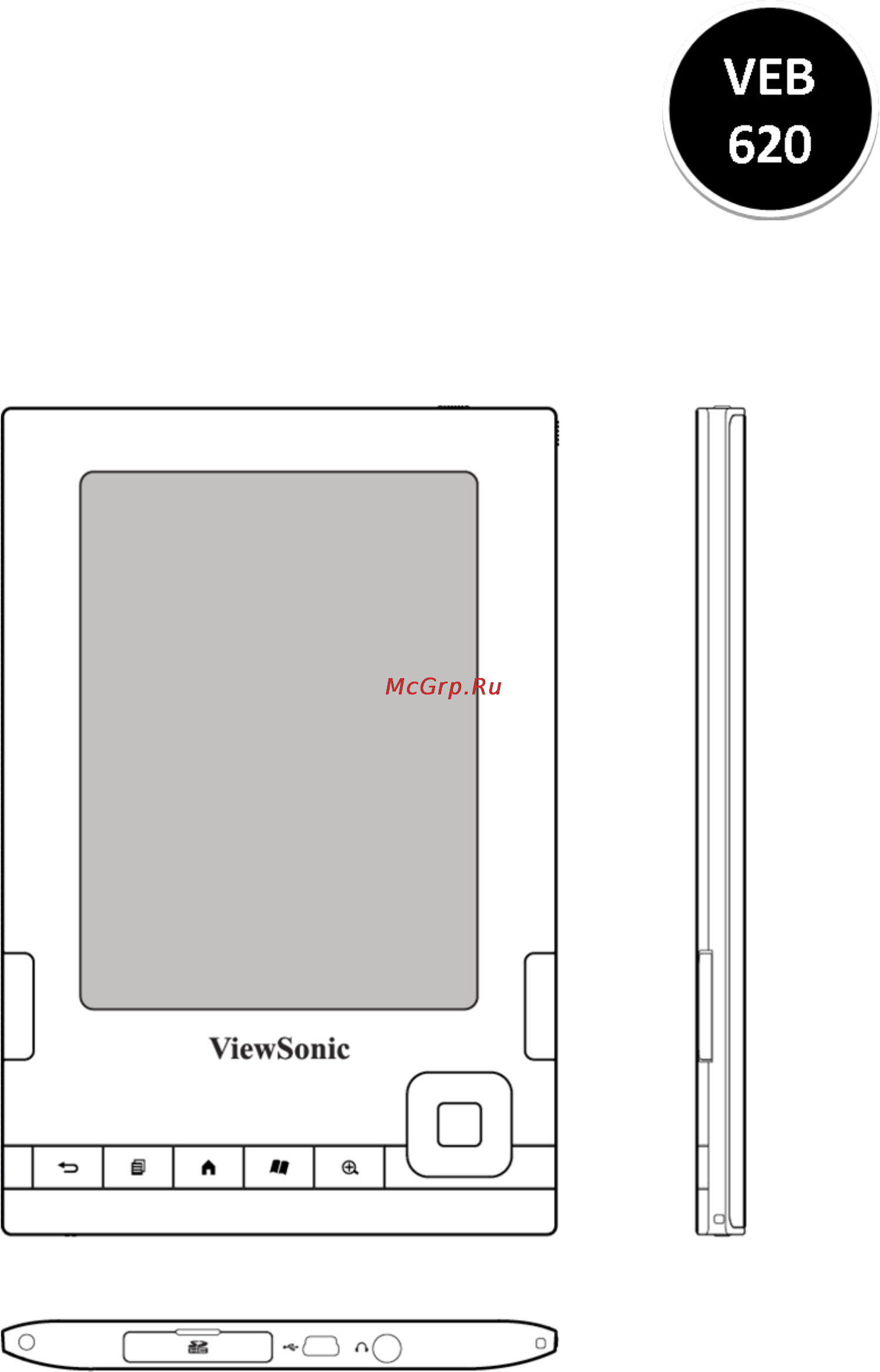 Viewsonic VEB620-W White [8/49] Veb620