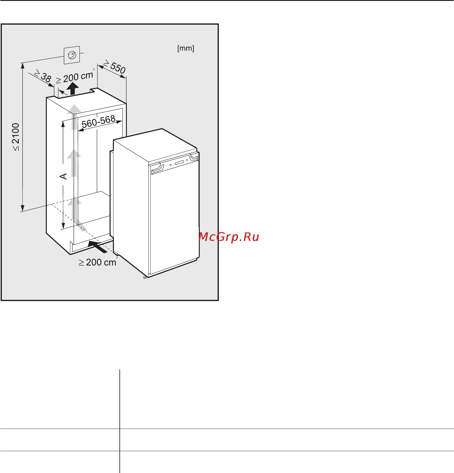 Miele K 9557 iD [40/56] Ðàçìåðû ïðèáîðà è íèøè äëÿ âñòðàèâàíèÿ 40