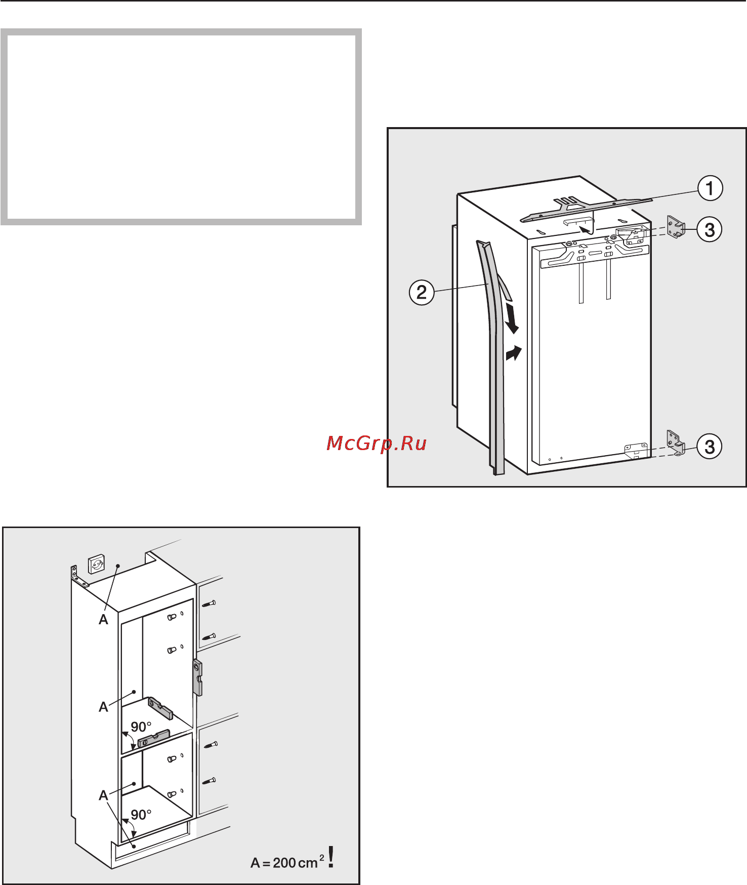 Miele K 9557 iD [44/56] Âñòðàèâàíèå ïðèáîðà 44