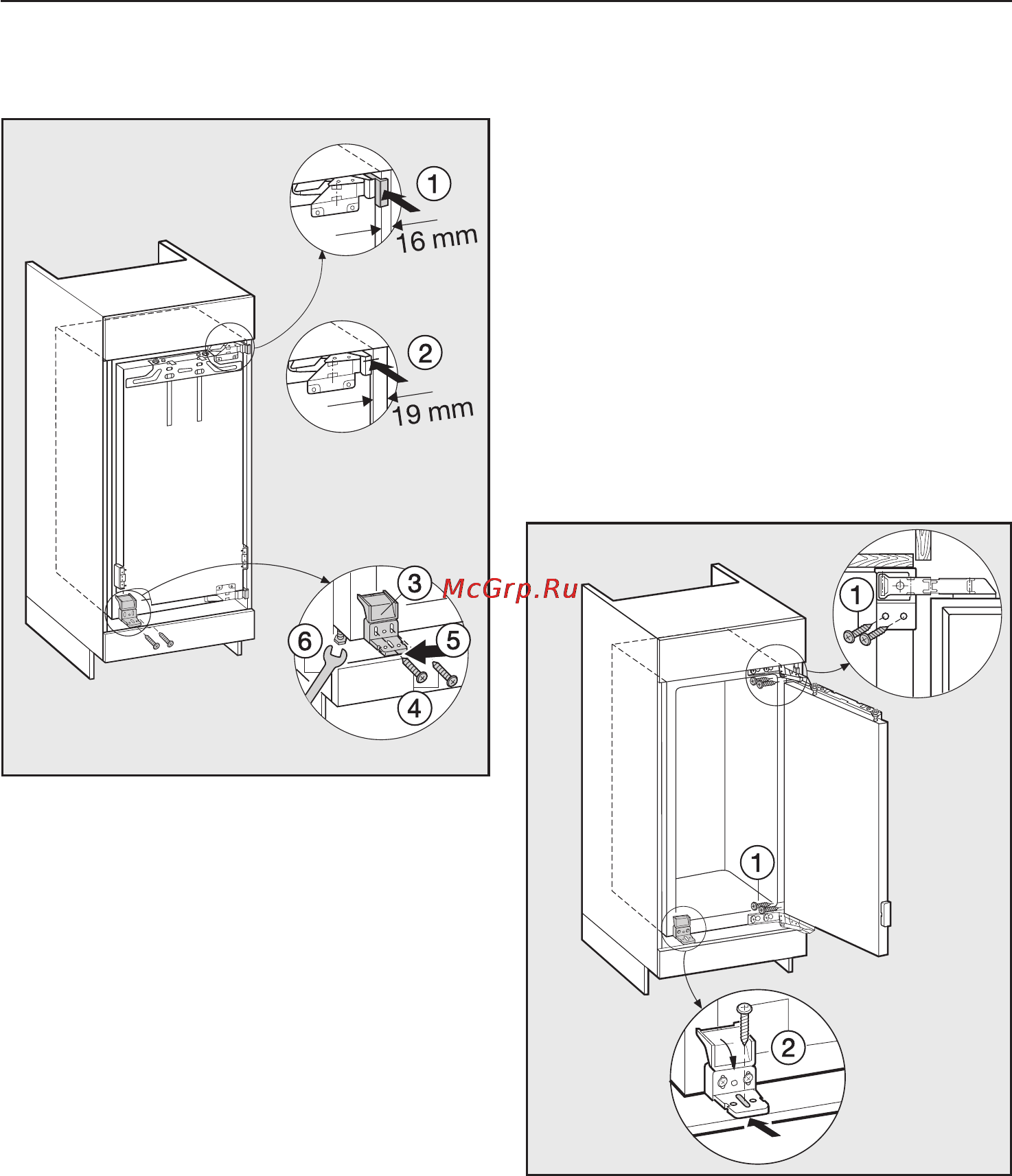 Miele K 9557 iD [45/56] Встраивание прибора