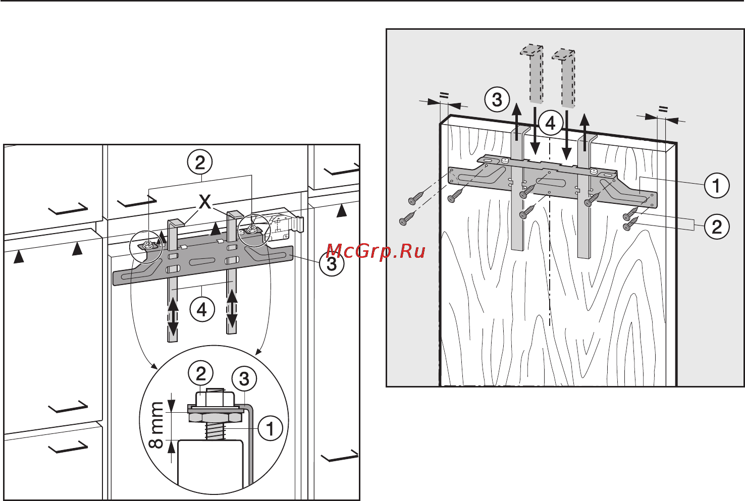 Miele K 9557 iD [46/56] Встраивание прибора