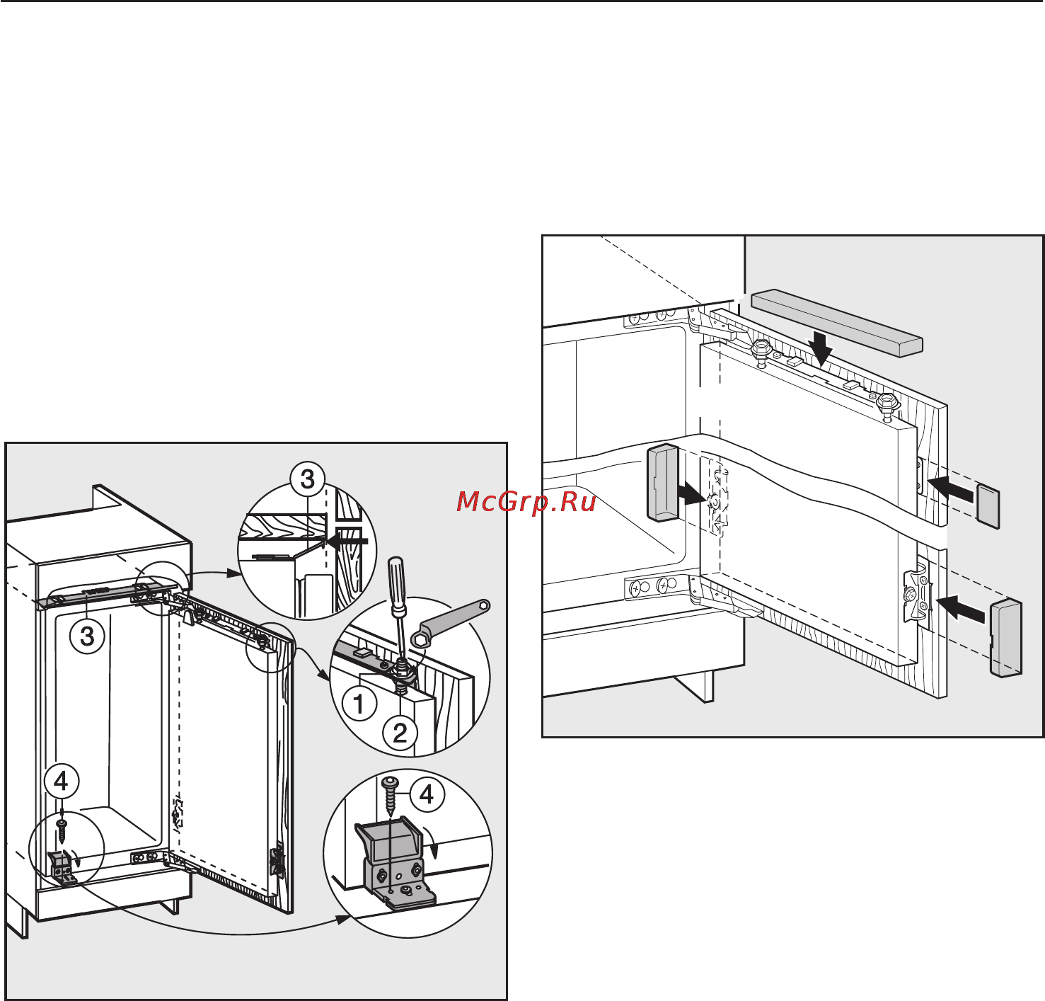 Miele K 9352 i [46/52] Встраивание прибора