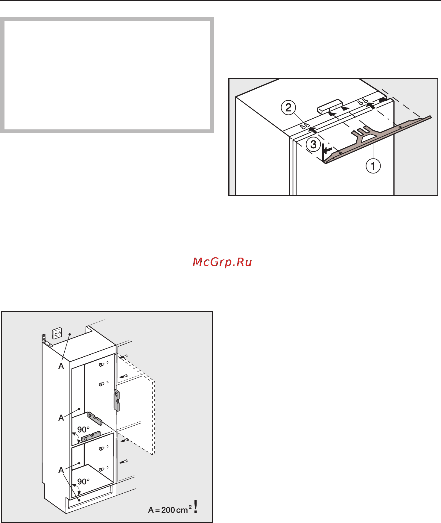 Miele K 9414 iF [44/52] Âñòðàèâàíèå ïðèáîðà 44