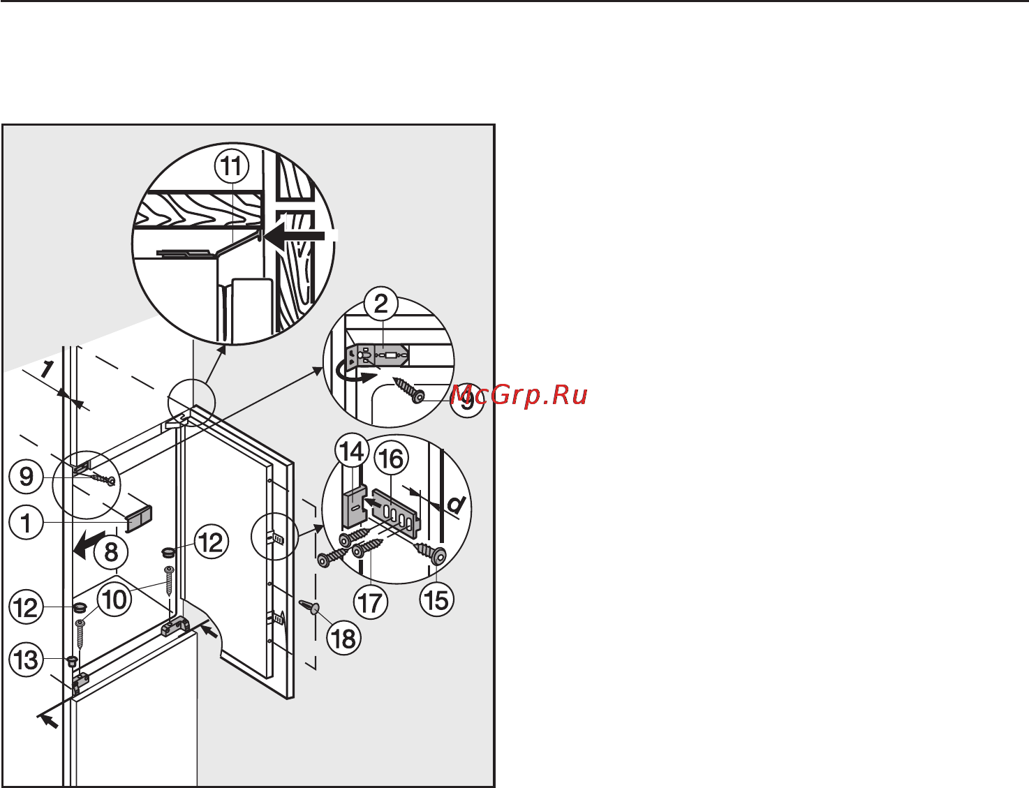 Miele K 9414 iF [46/52] Встраивание прибора