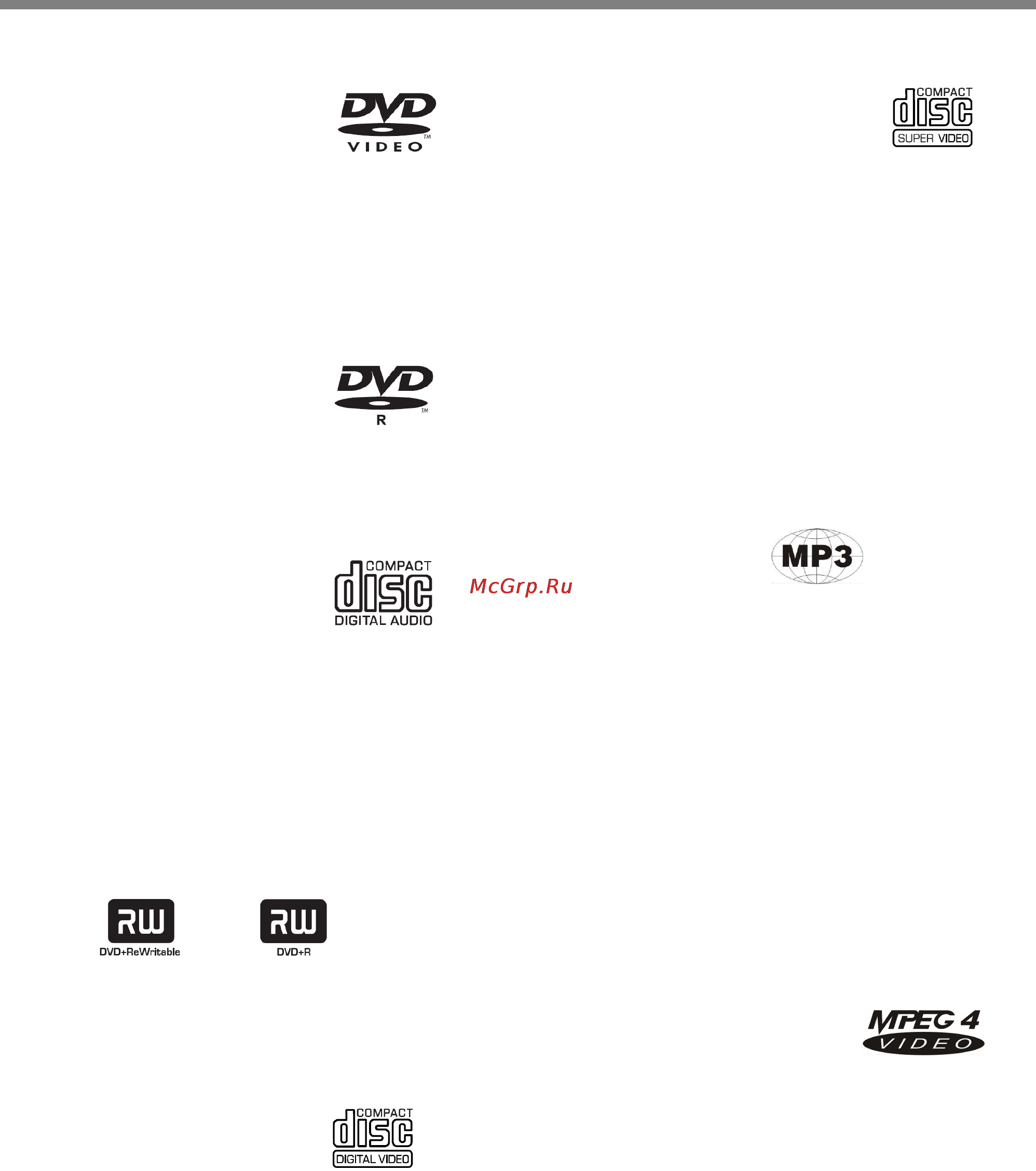 Hyundai H-DVD5021 [7/57] Особенности dvd дисков