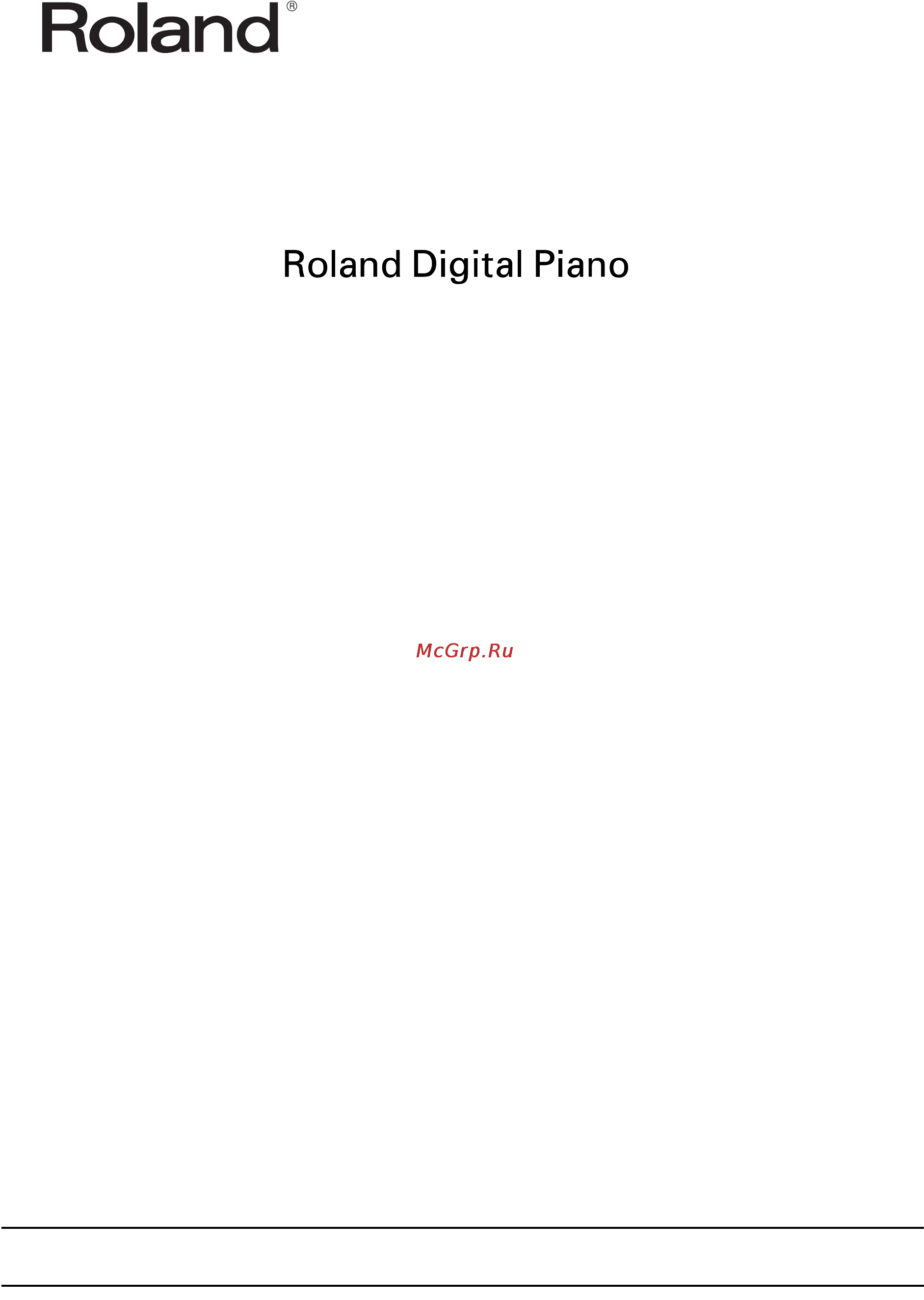 Roland HP-1 Инструкция по эксплуатации онлайн