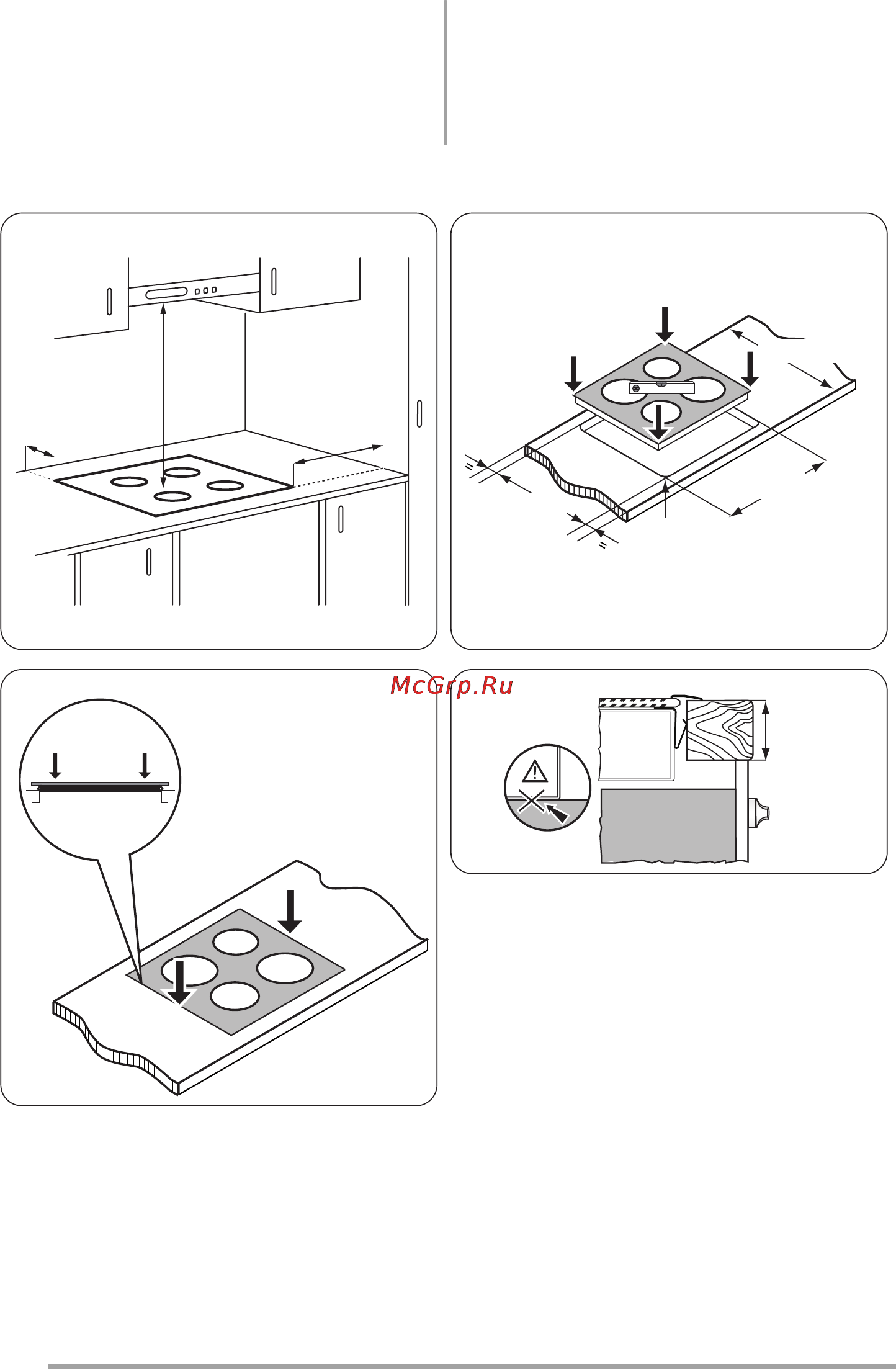 Zanussi ZK630LN [4/8] Min 28 mm