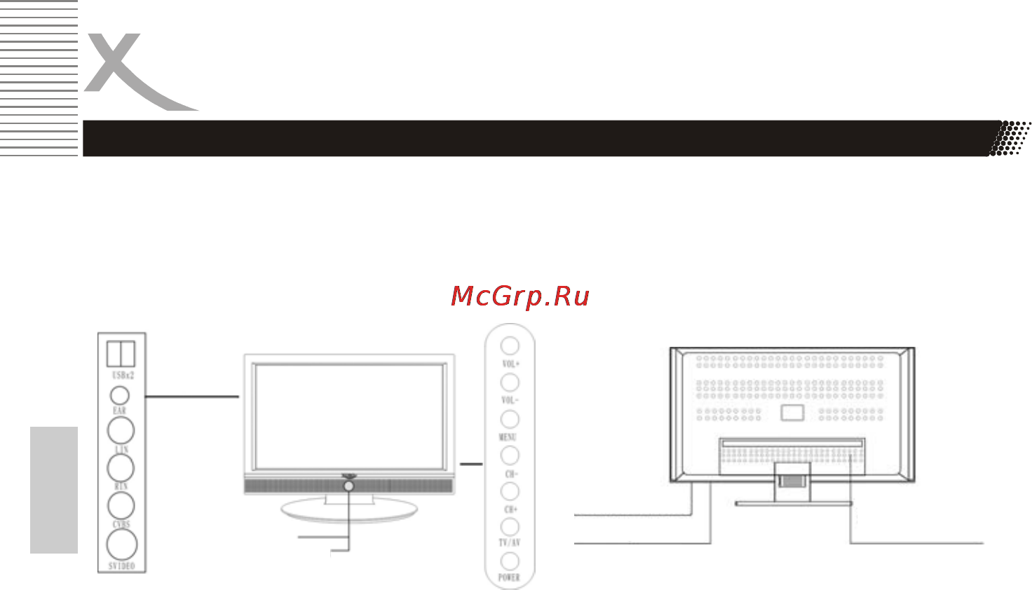 Xoro HTL 3222w [10/62] Органы управления и разъемы