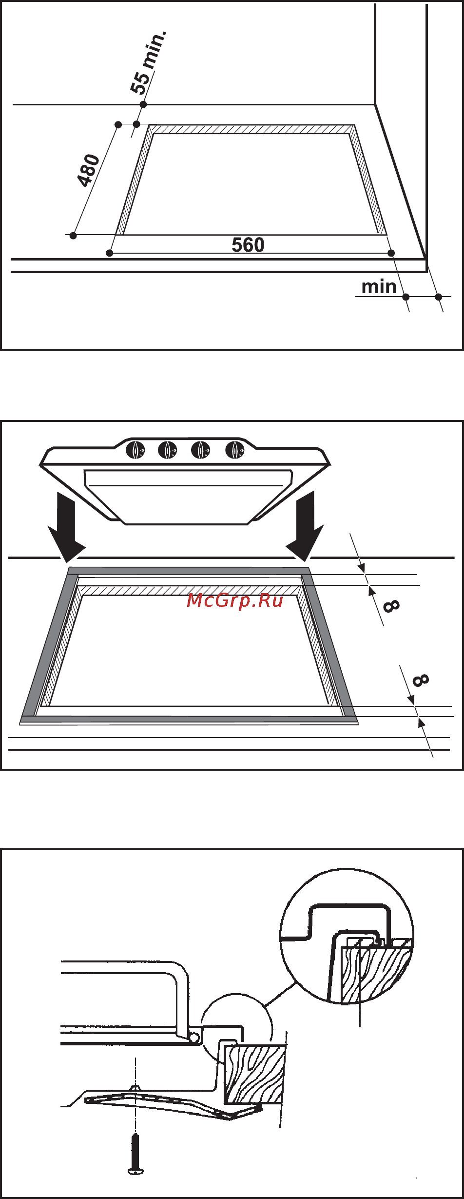 Zanussi ZGF646IX [9/24] Installation and assembly
