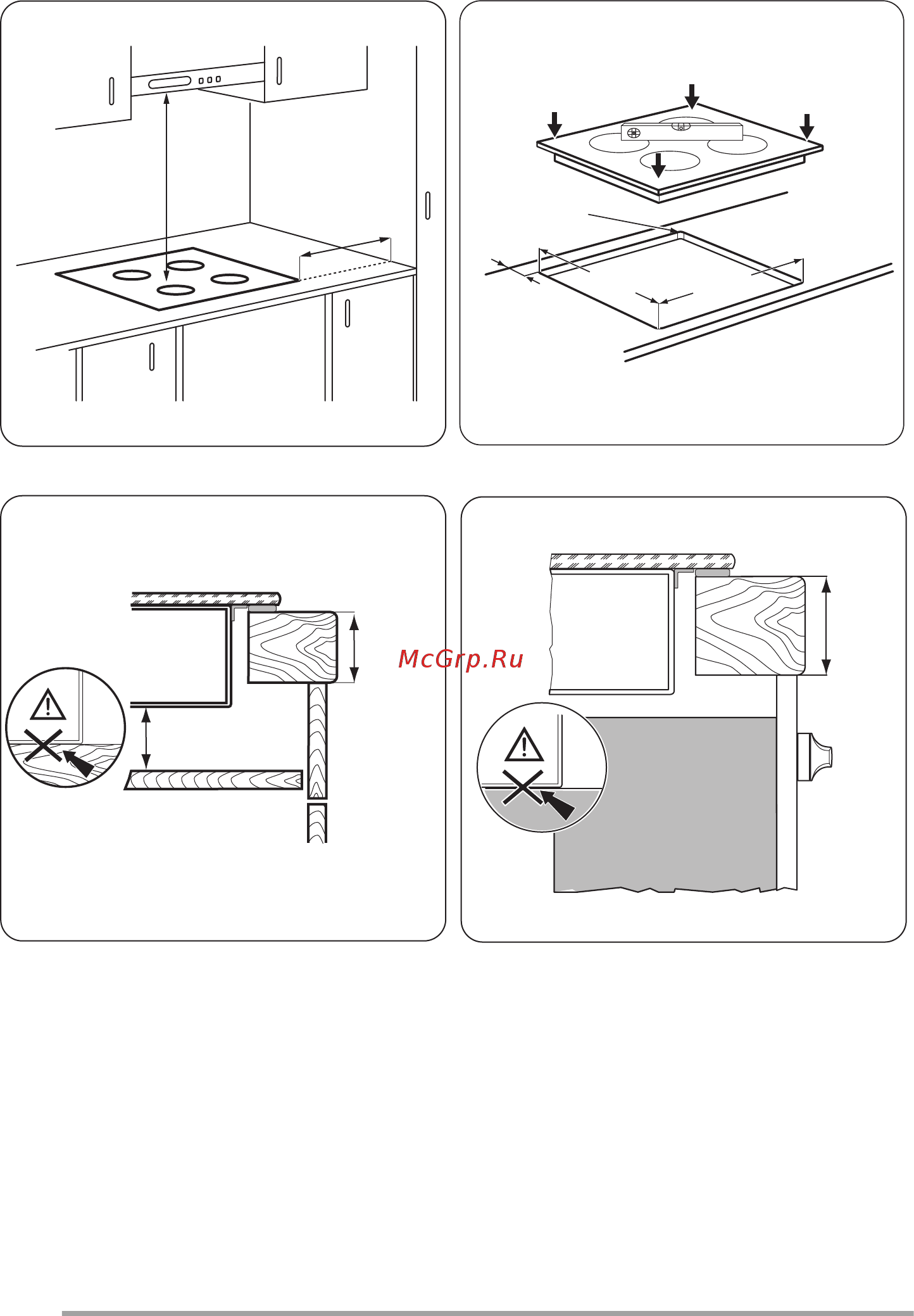 Zanussi ZEV6240FBA [32/56] Min 38 mm