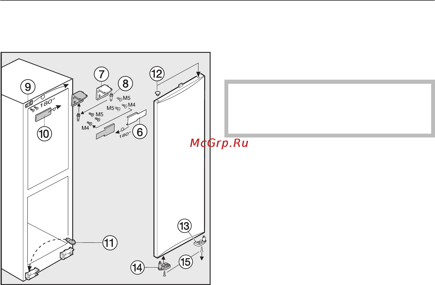 Miele K 8967 S ed [35/40] Изменение навески дверцы