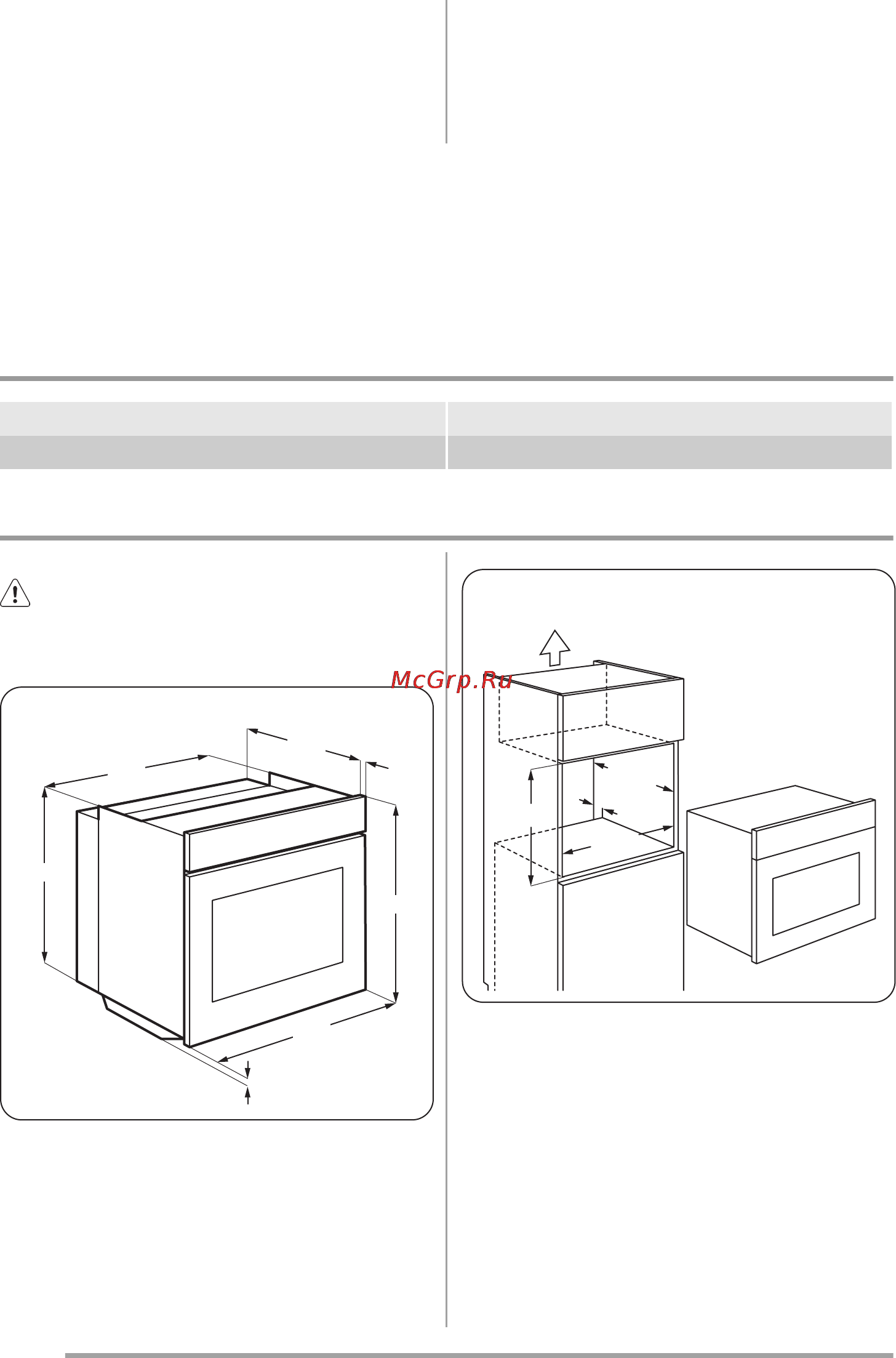 Zanussi ZOB35712WK [40/64] Технические данные