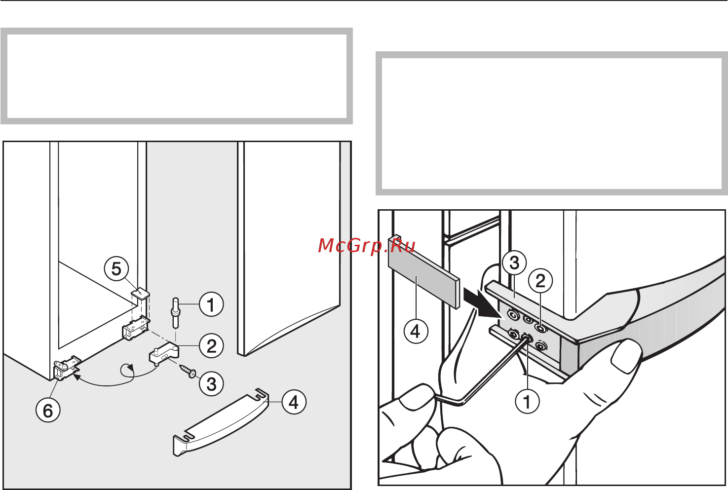 Miele K 8952 SD ed-1 [33/40] Изменение навески дверцы