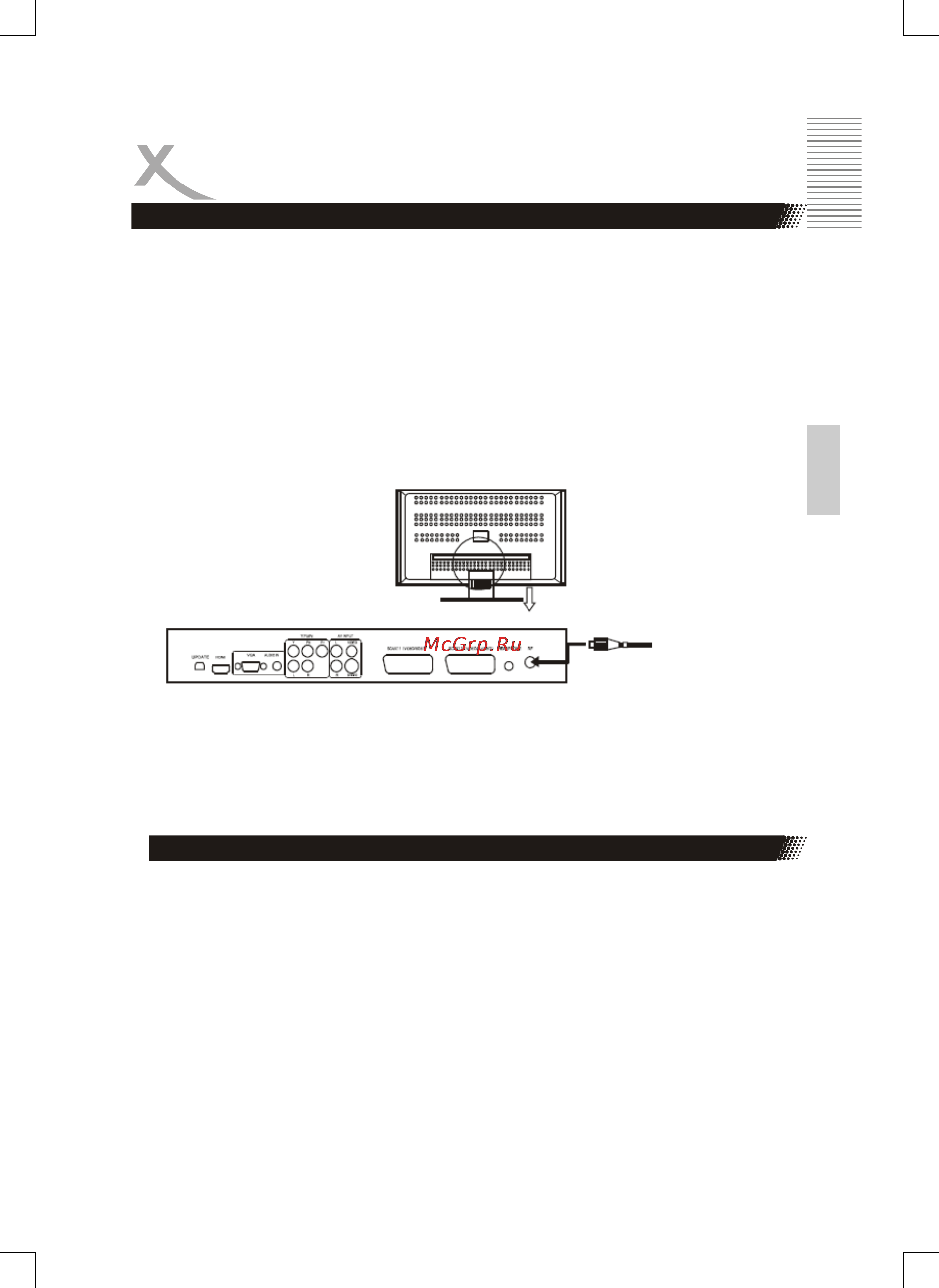 Xoro HTL 3216w [18/45] Therefore connection