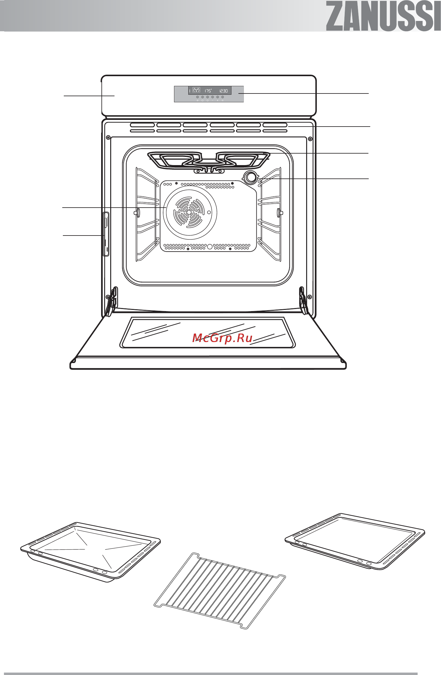 Zanussi ZOB593XQ [5/34] Описание изделия