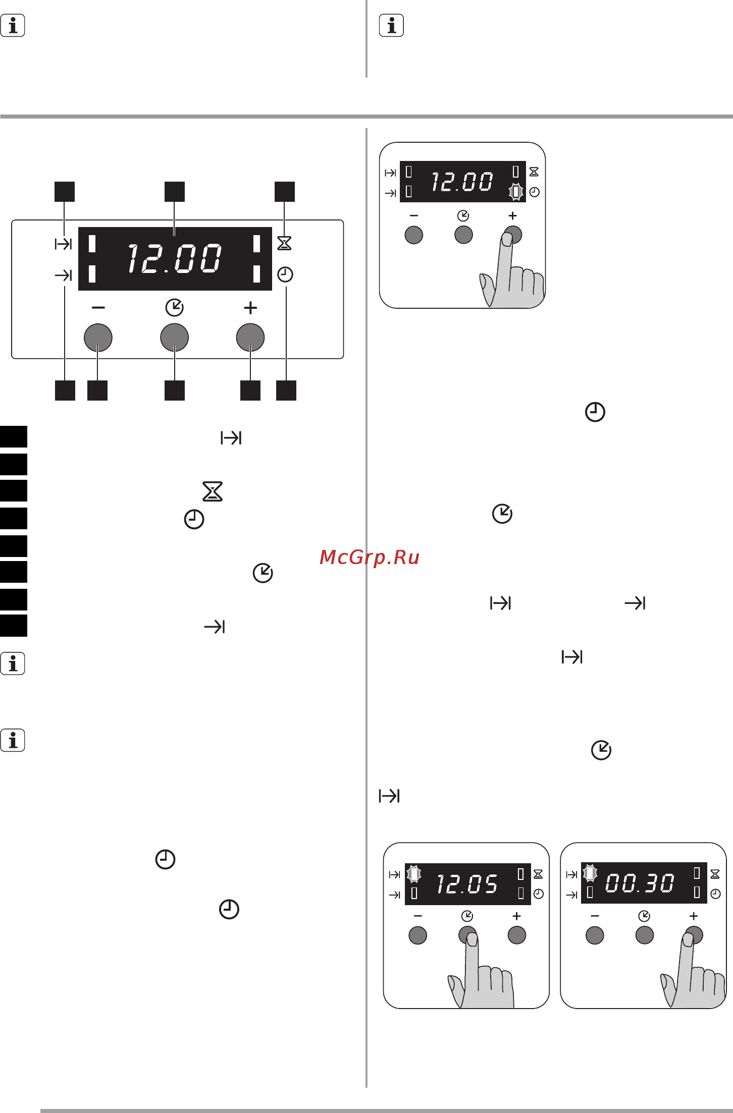 Zanussi ZOB580N [6/52] Setting the time of day