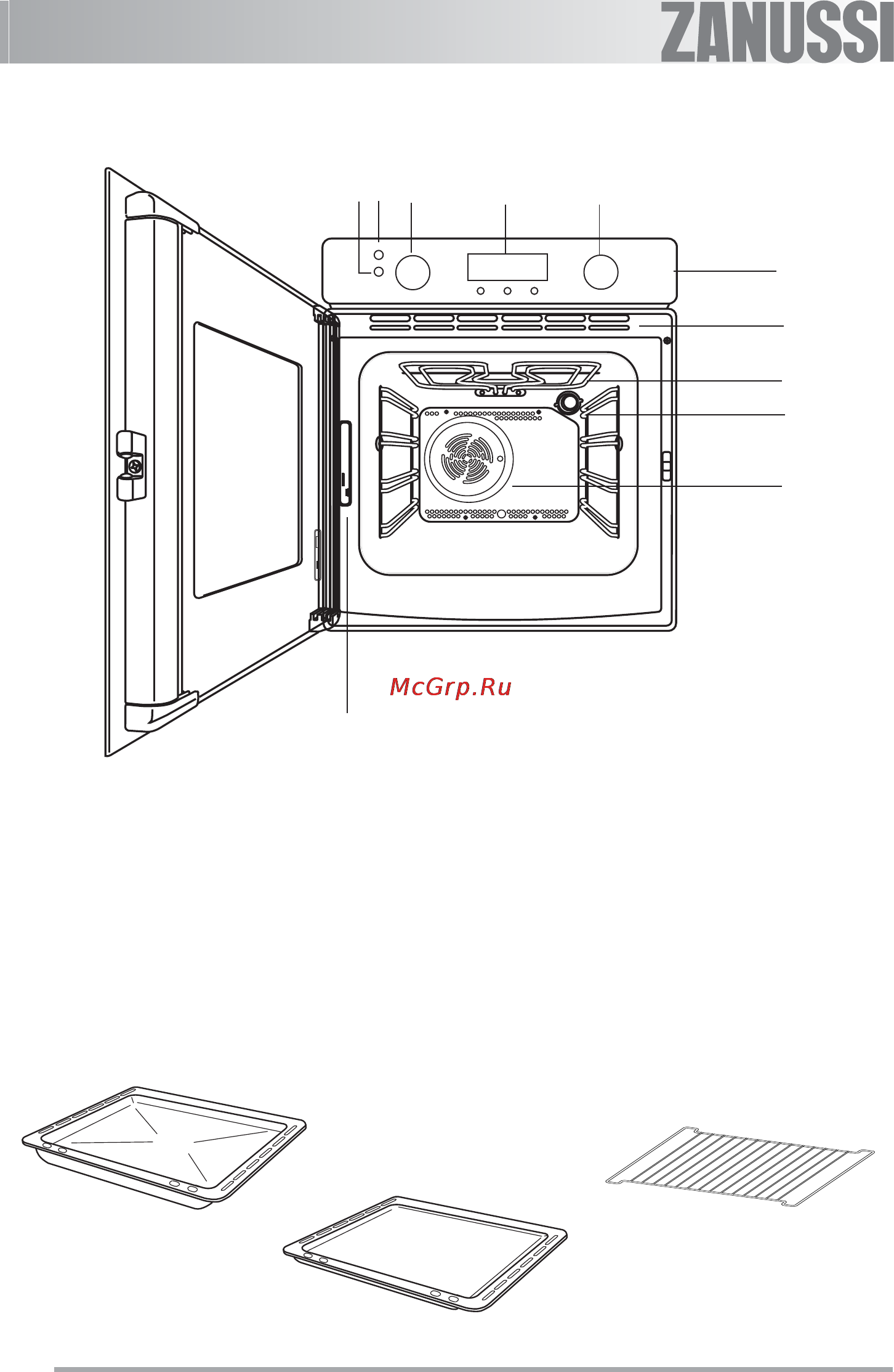 Zanussi ZOB562XL [6/68] Akcesoria piekarnika