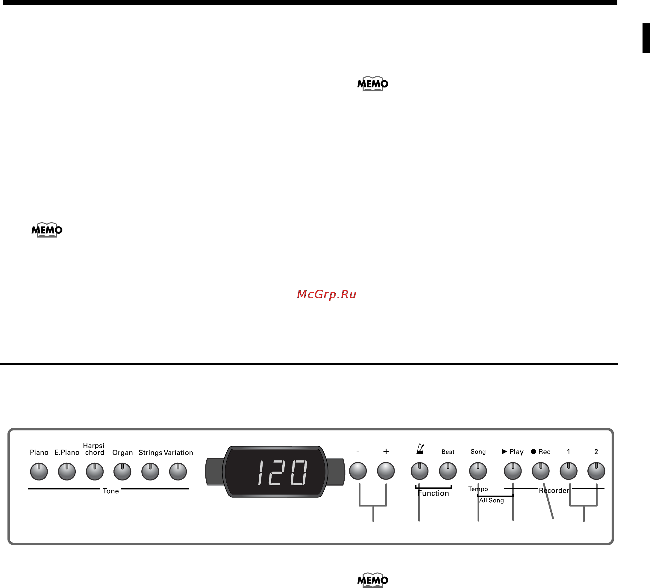 Roland EP-760 [21/40] 7 3 6 8 2 5 1