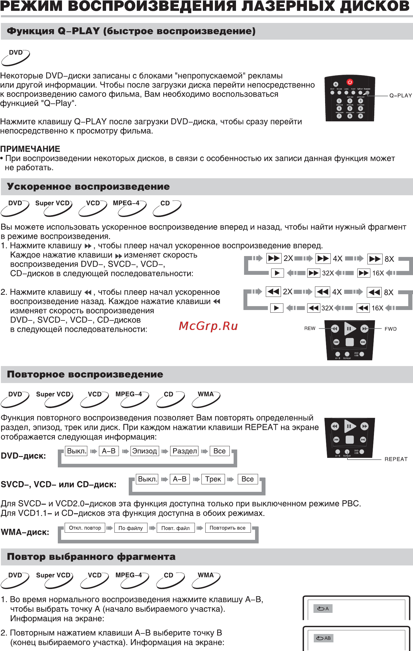 BBK LD2216DK [28/47] Режим воспроизведения лазерных дисков