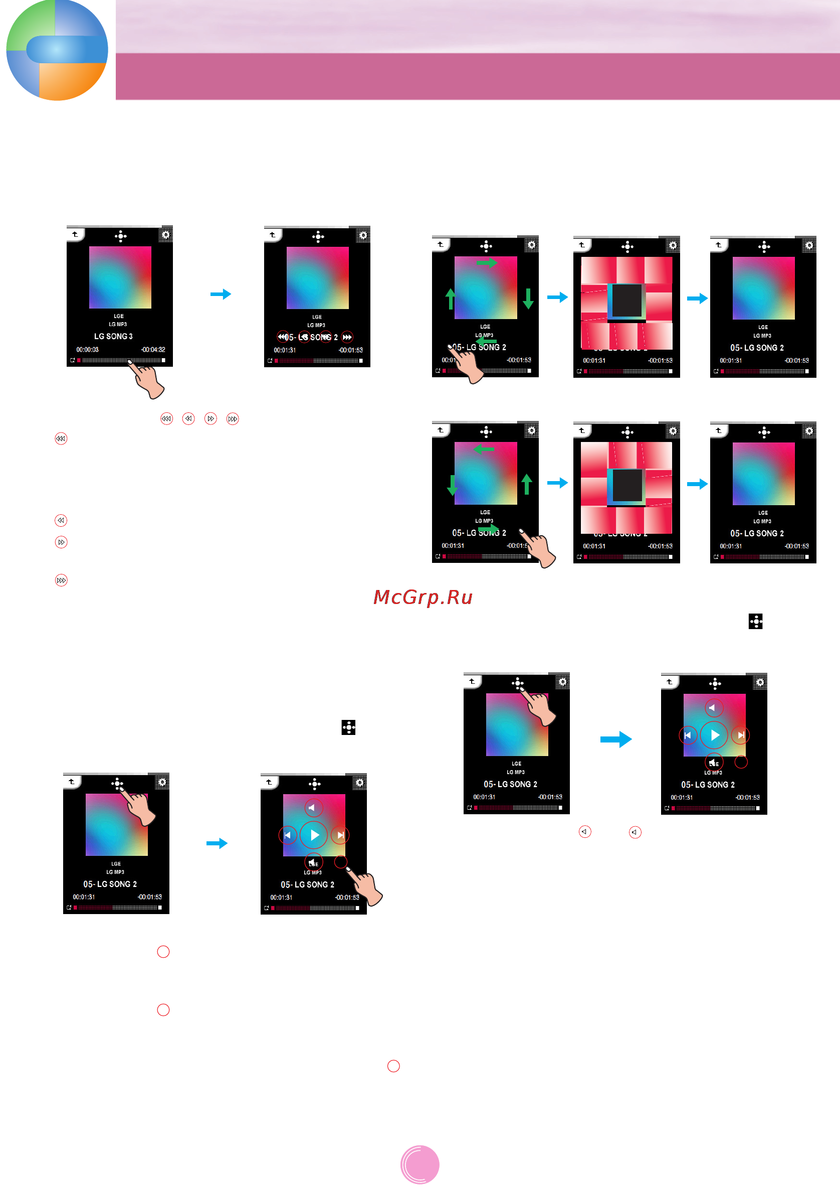 LG FM37 [26/49] Воспроизведение музыки