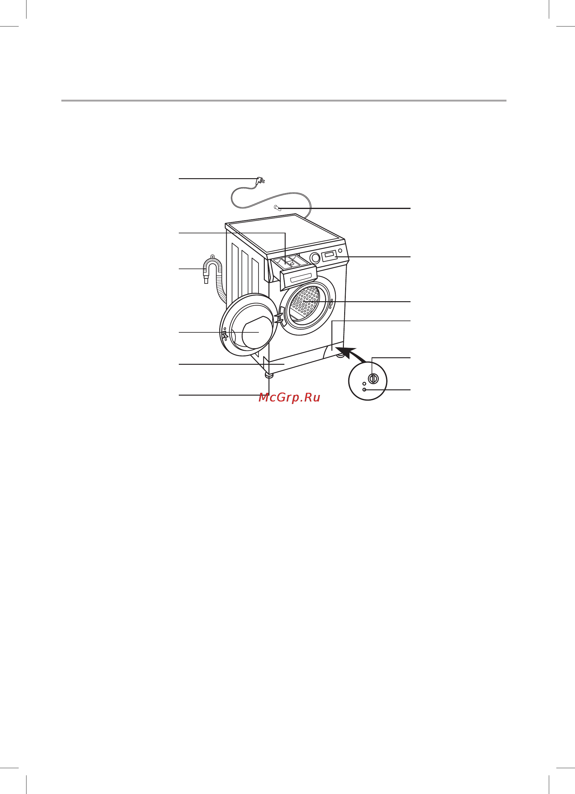 Haier HW60-1002D [14/70] Основные части стиральной машины