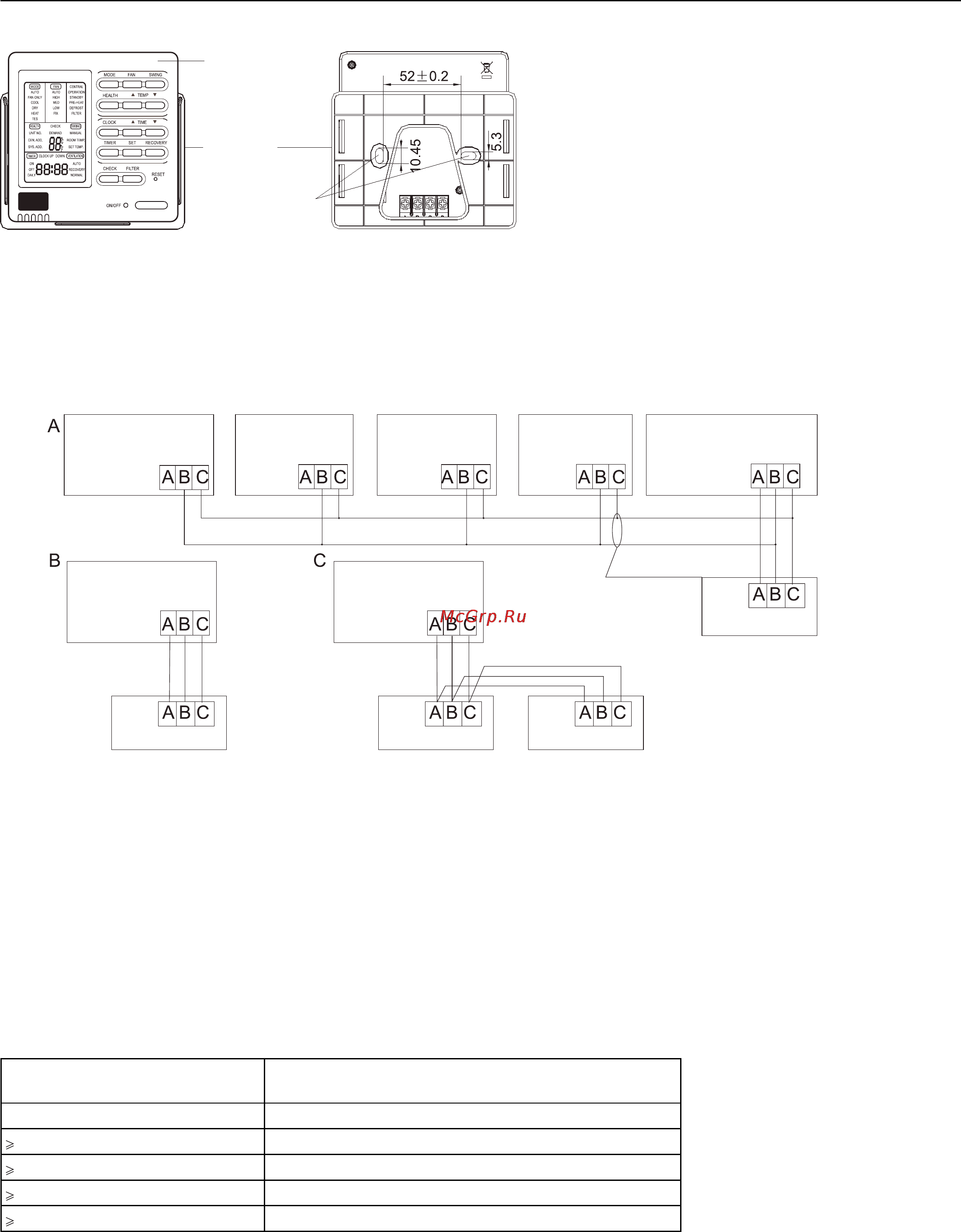 Haier AD36NS1ERA+1U36HS1ERA [120/134] Installationsanleitung für verdrahtete steuereinheit