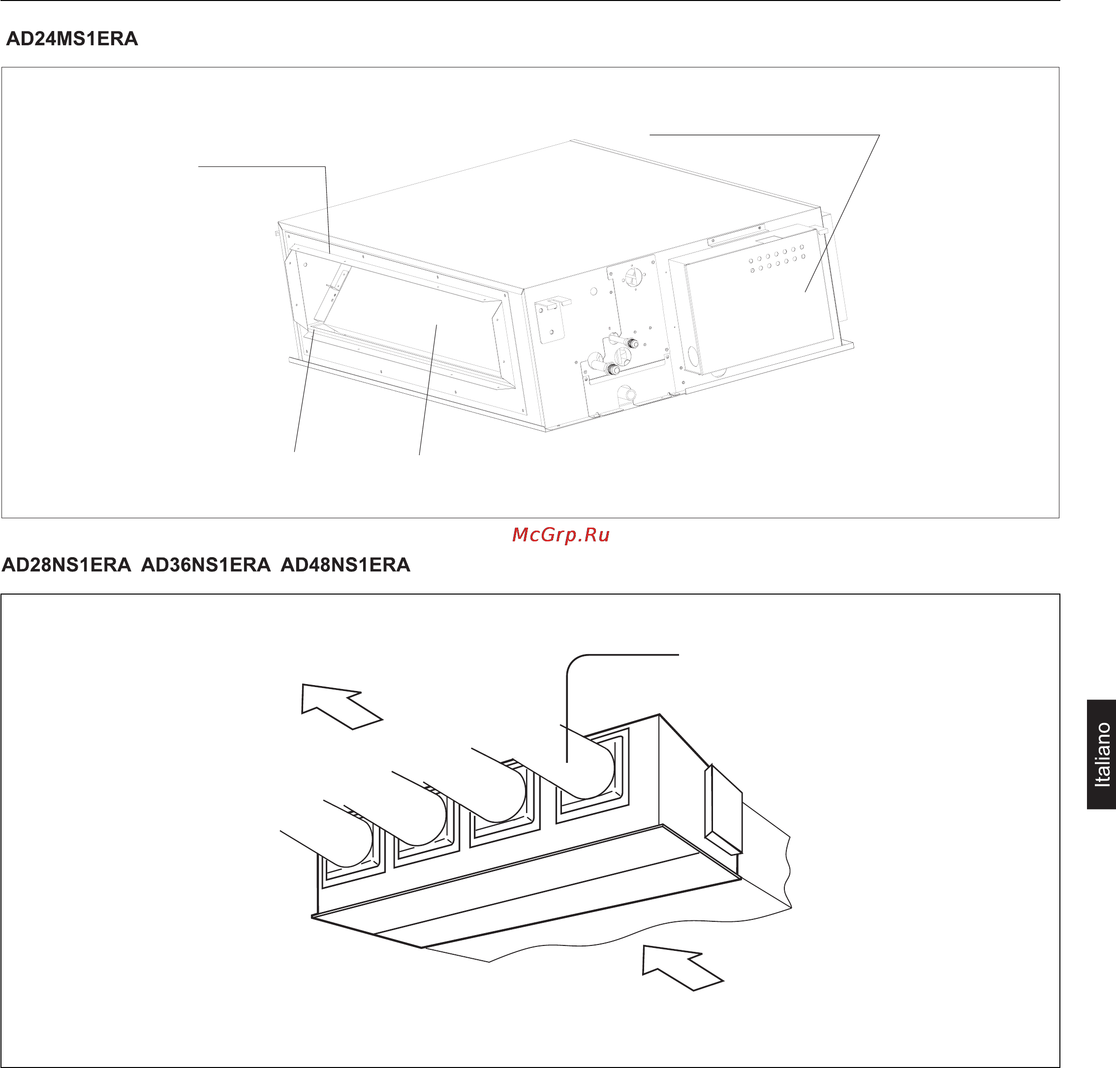 Haier AD48NS1ERA+1U48LS1ERA [61/134] Denominazione dei componenti