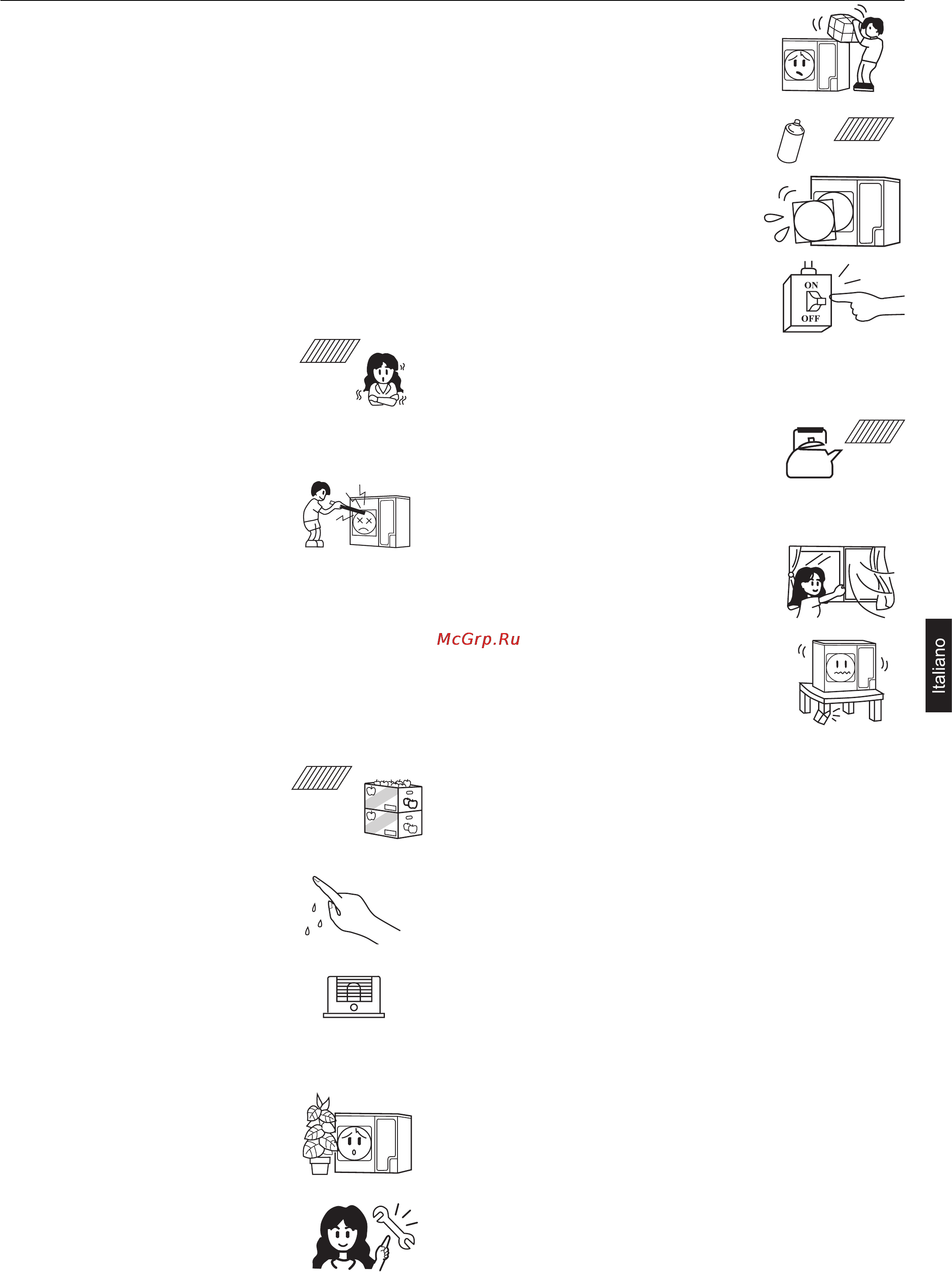 Haier AD362AHEAA+AU36NAIEAA [37/146] Precauzioni per l uso